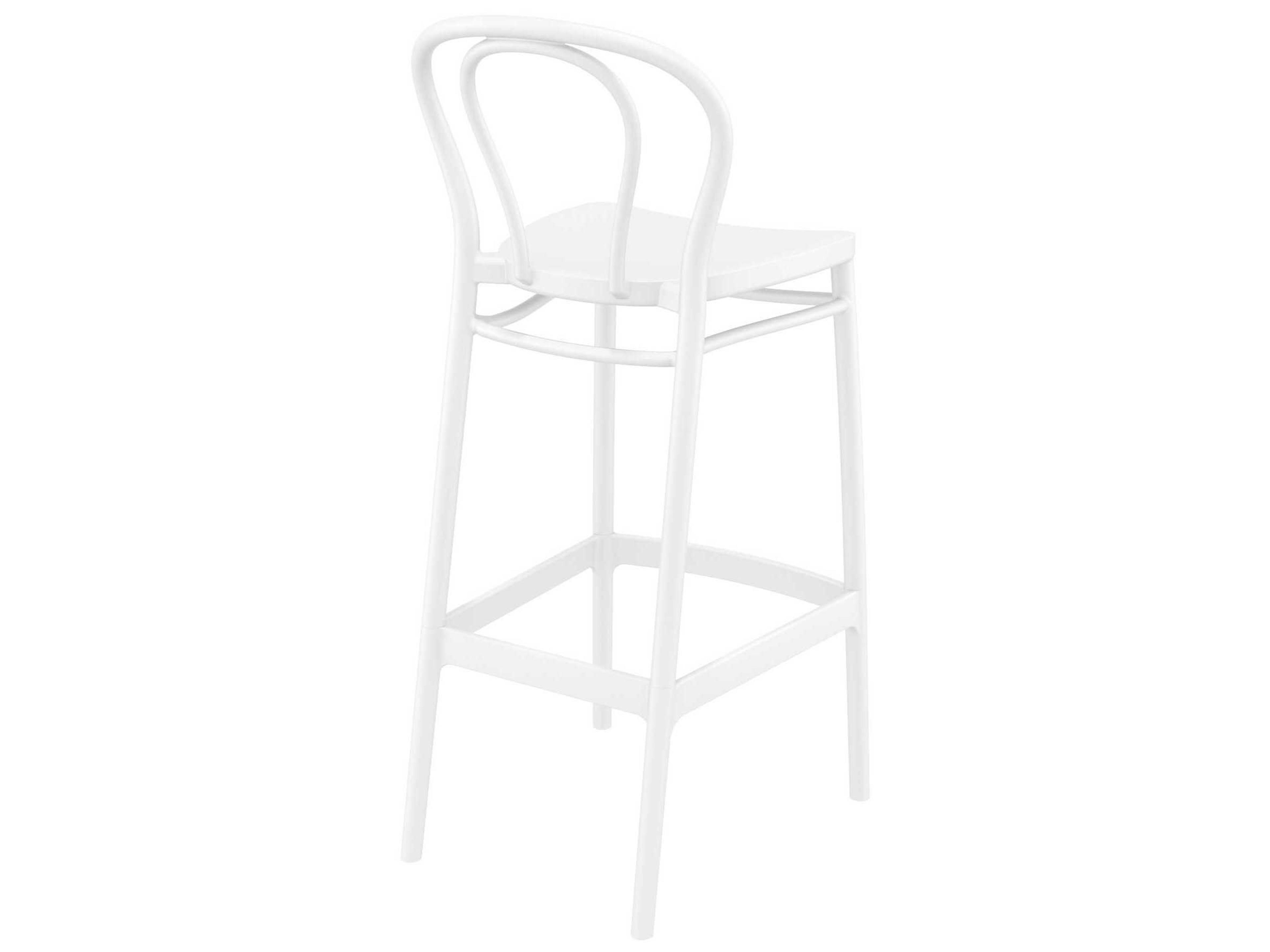 Compamia Victor White Resin Bar Stool