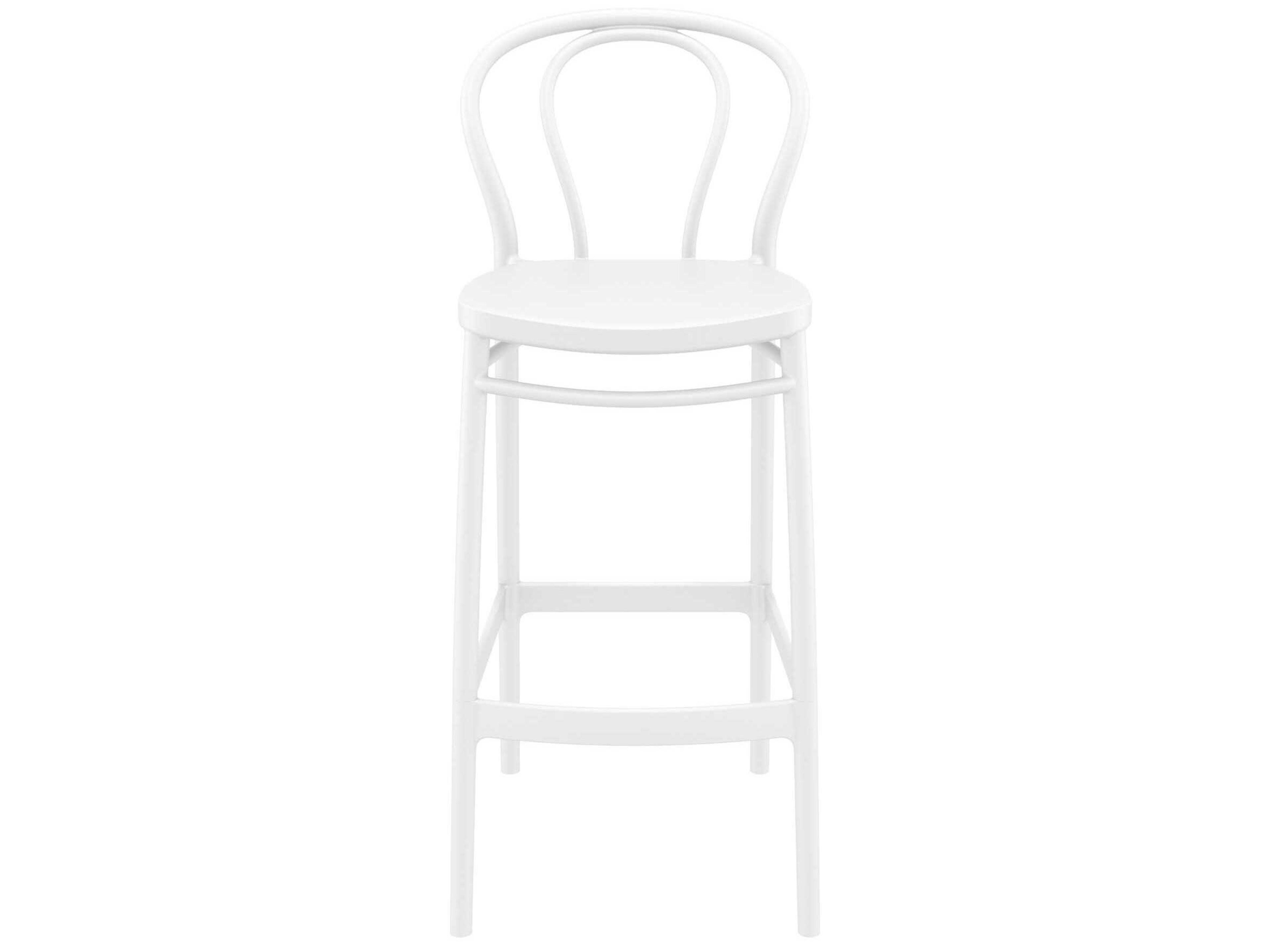 Compamia Victor White Resin Bar Stool