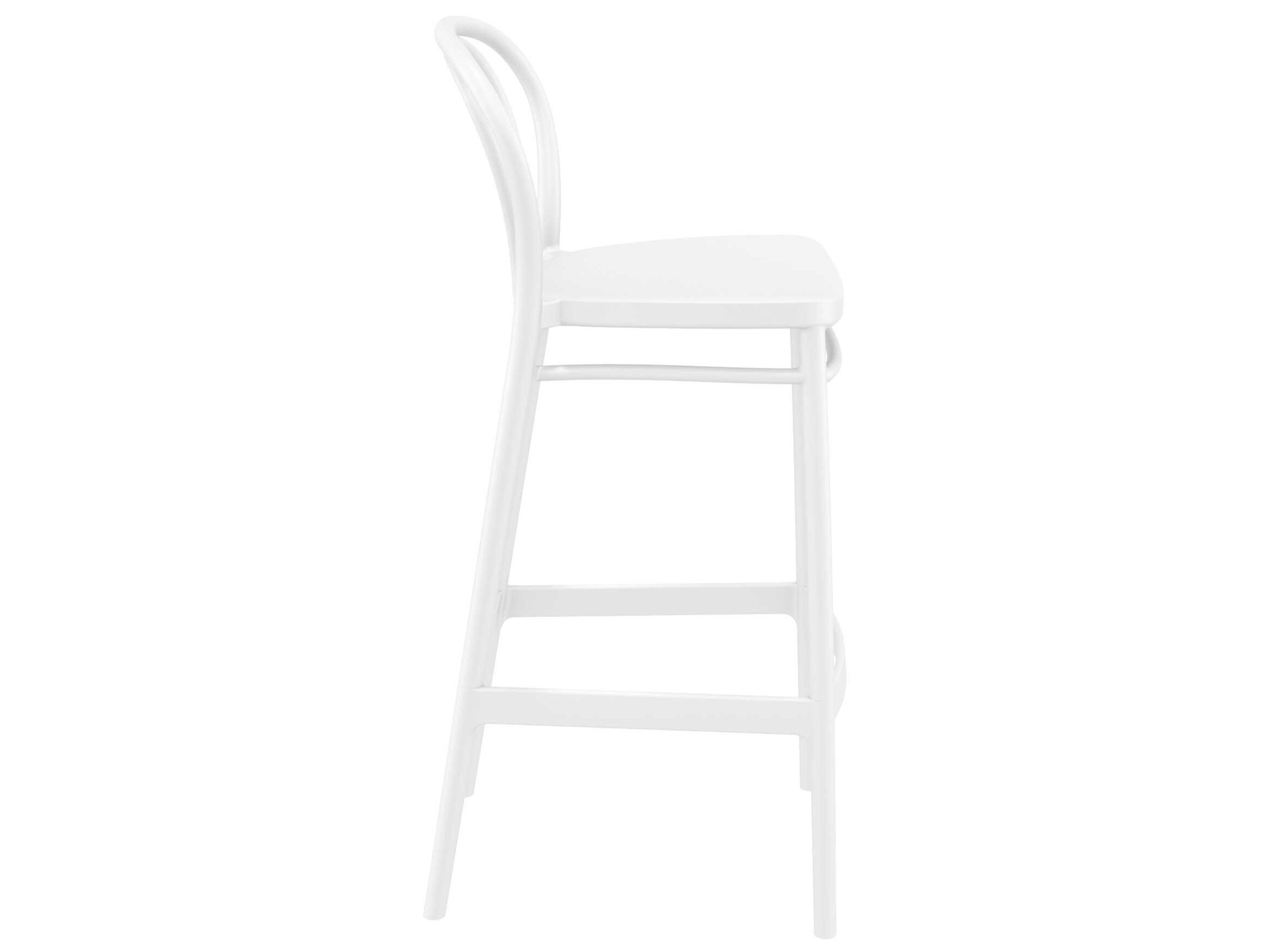 Compamia Victor White Resin Bar Stool
