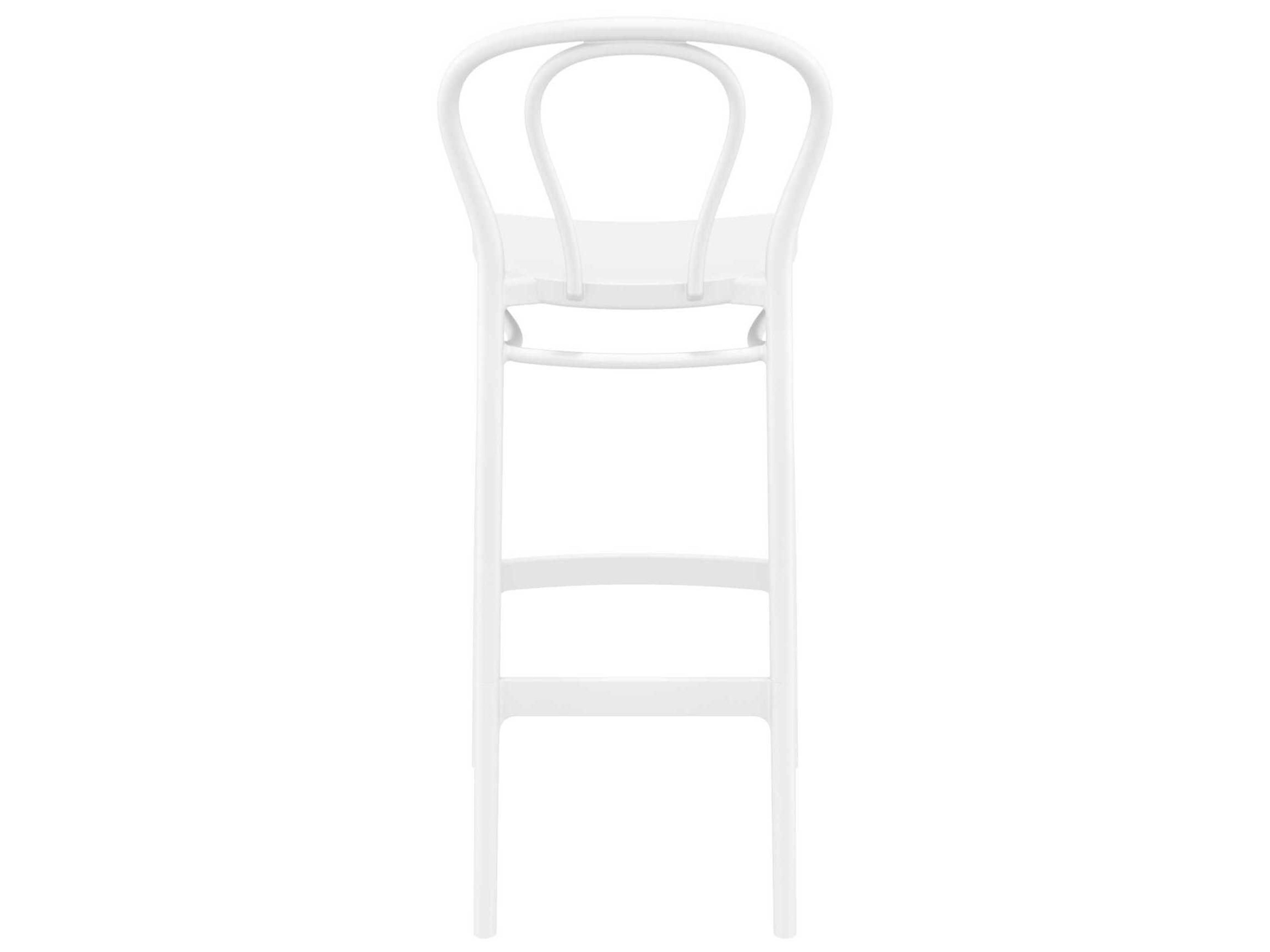 Compamia Victor White Resin Bar Stool