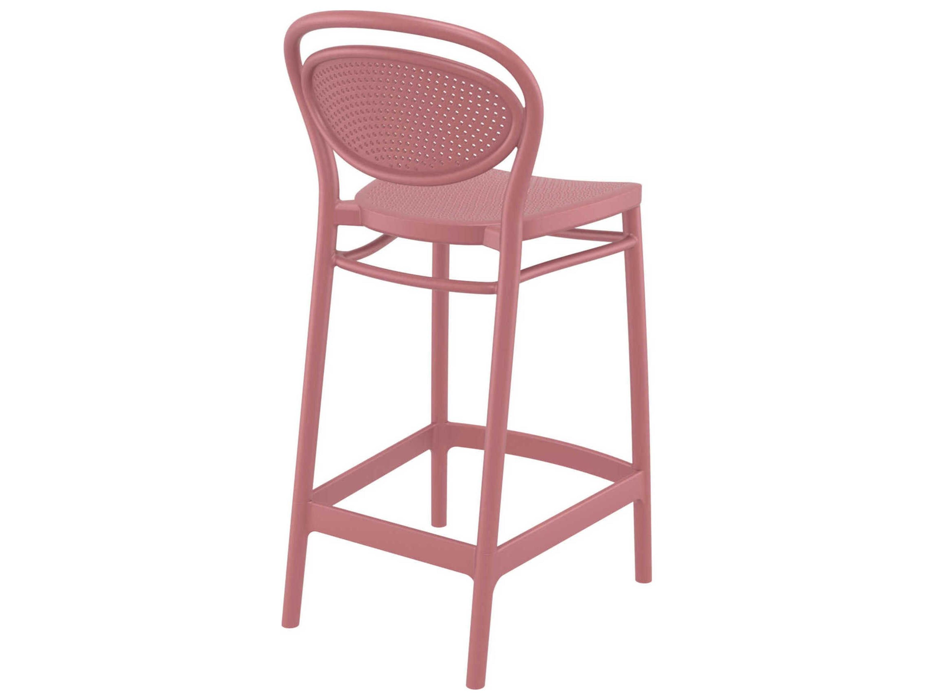 Compamia Marcel Marsala Polypropylene Resin Counter Stool
