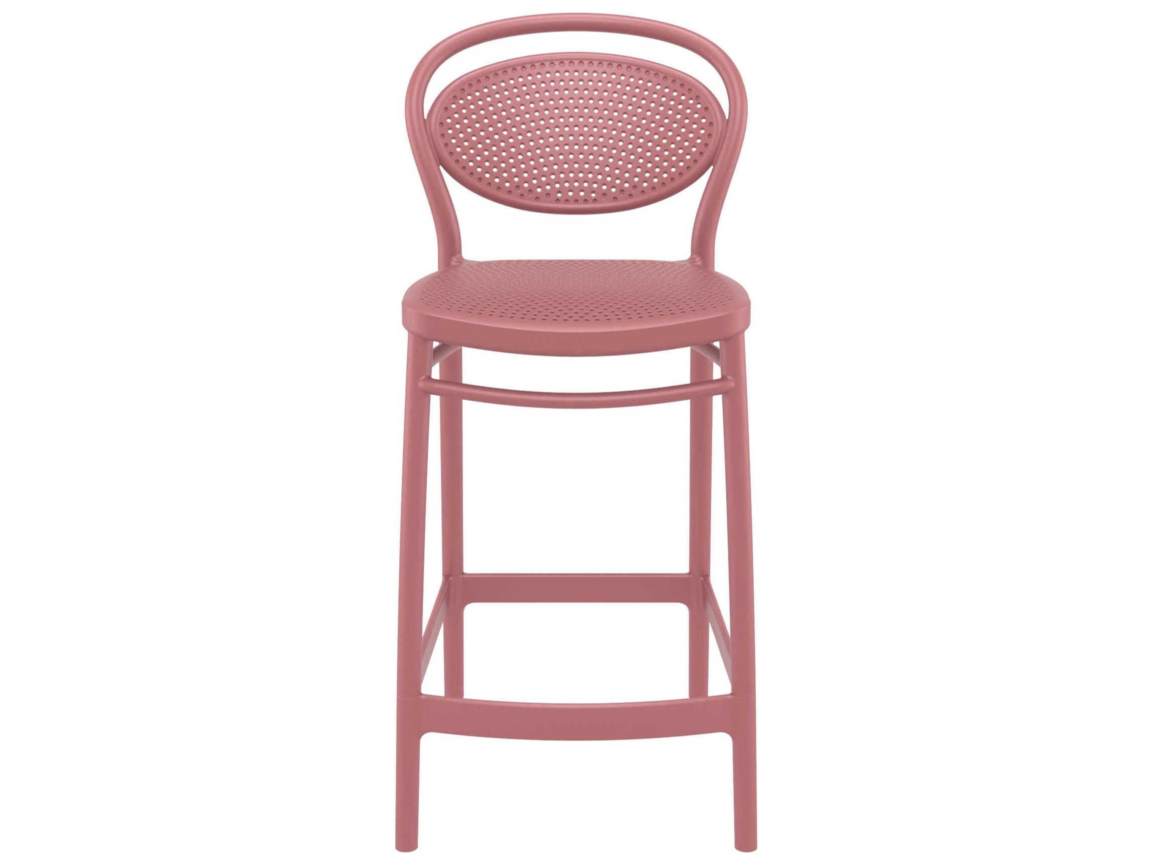 Compamia Marcel Marsala Polypropylene Resin Counter Stool