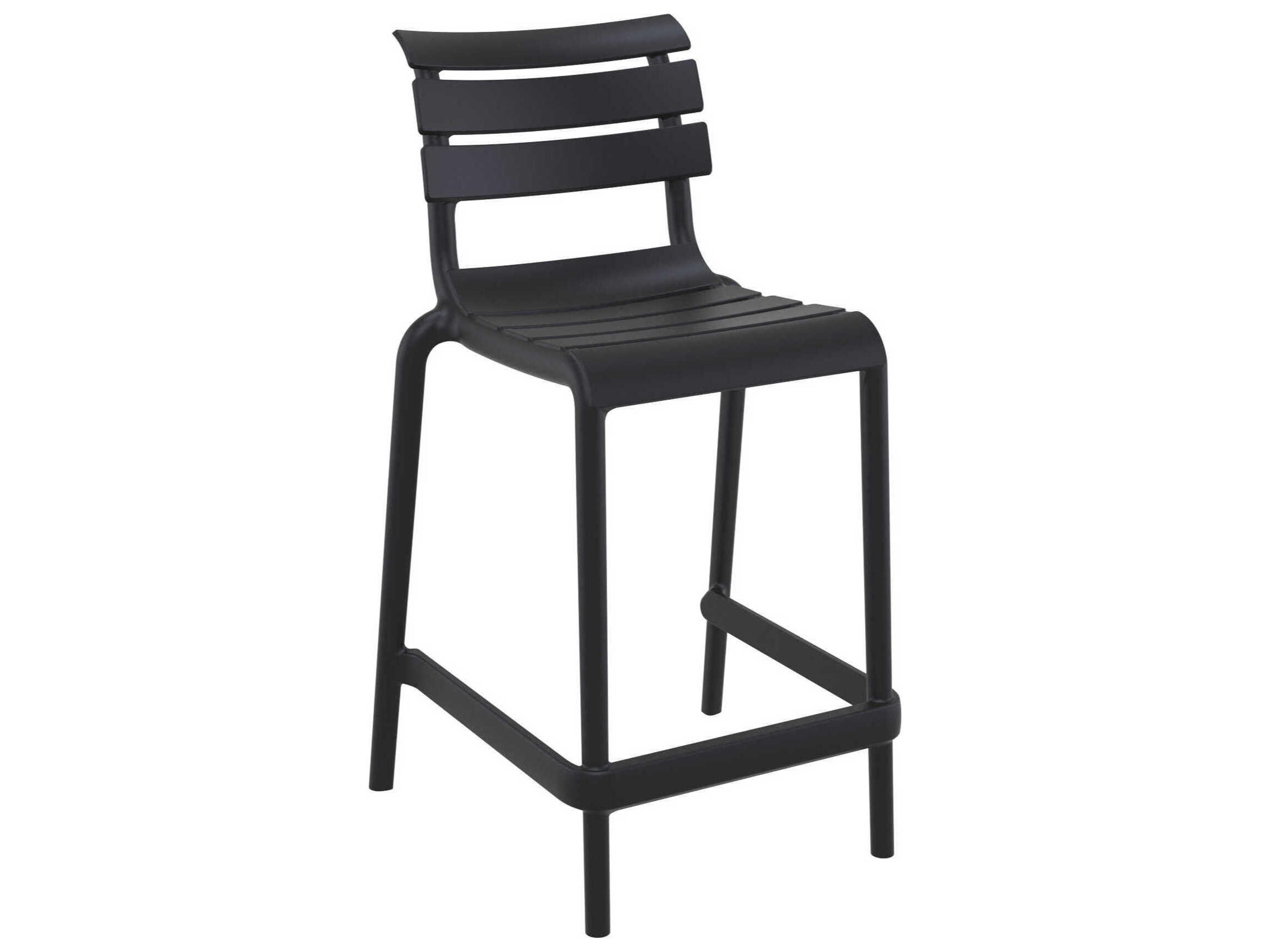 Helen Black Polypropylene Counter Stool