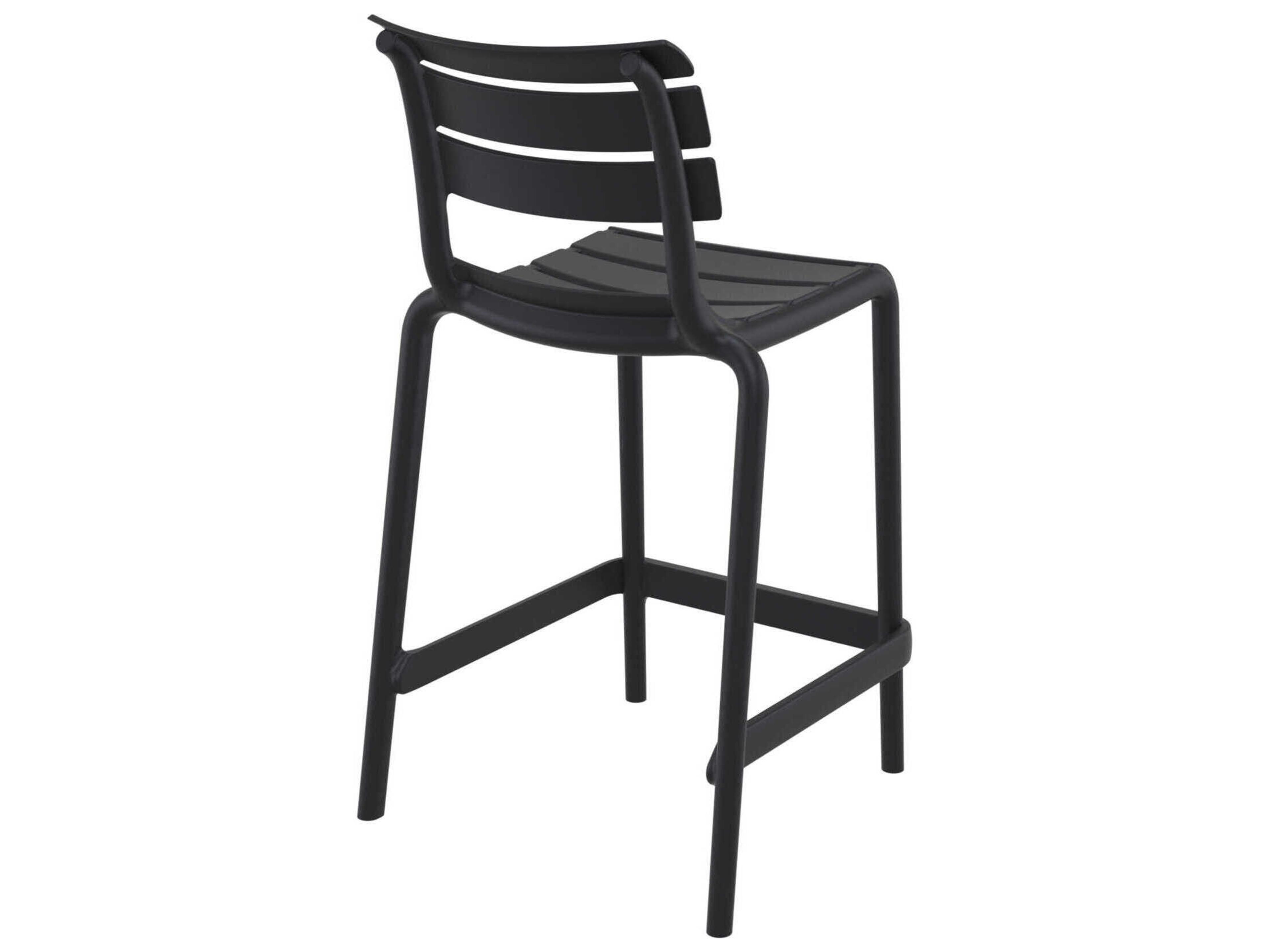 Compamia Helen Black Polypropylene Counter Stool