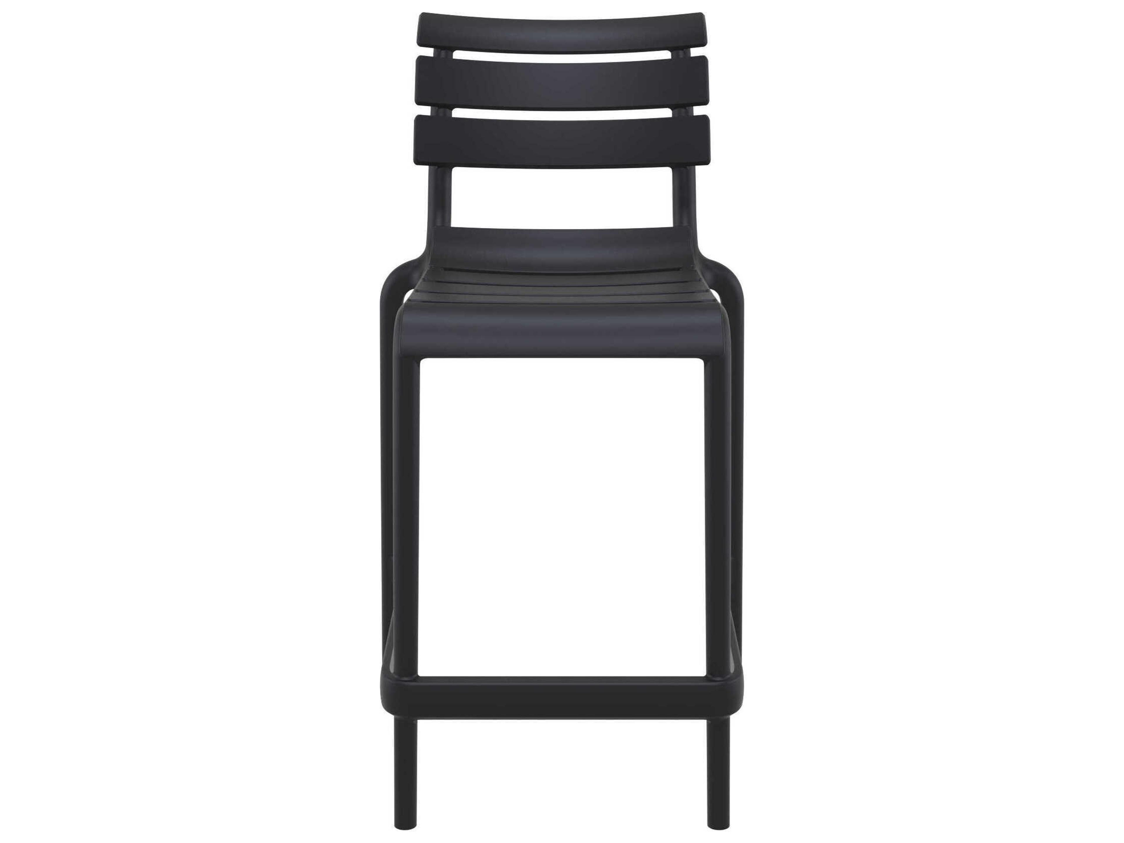 Compamia Helen Black Polypropylene Counter Stool