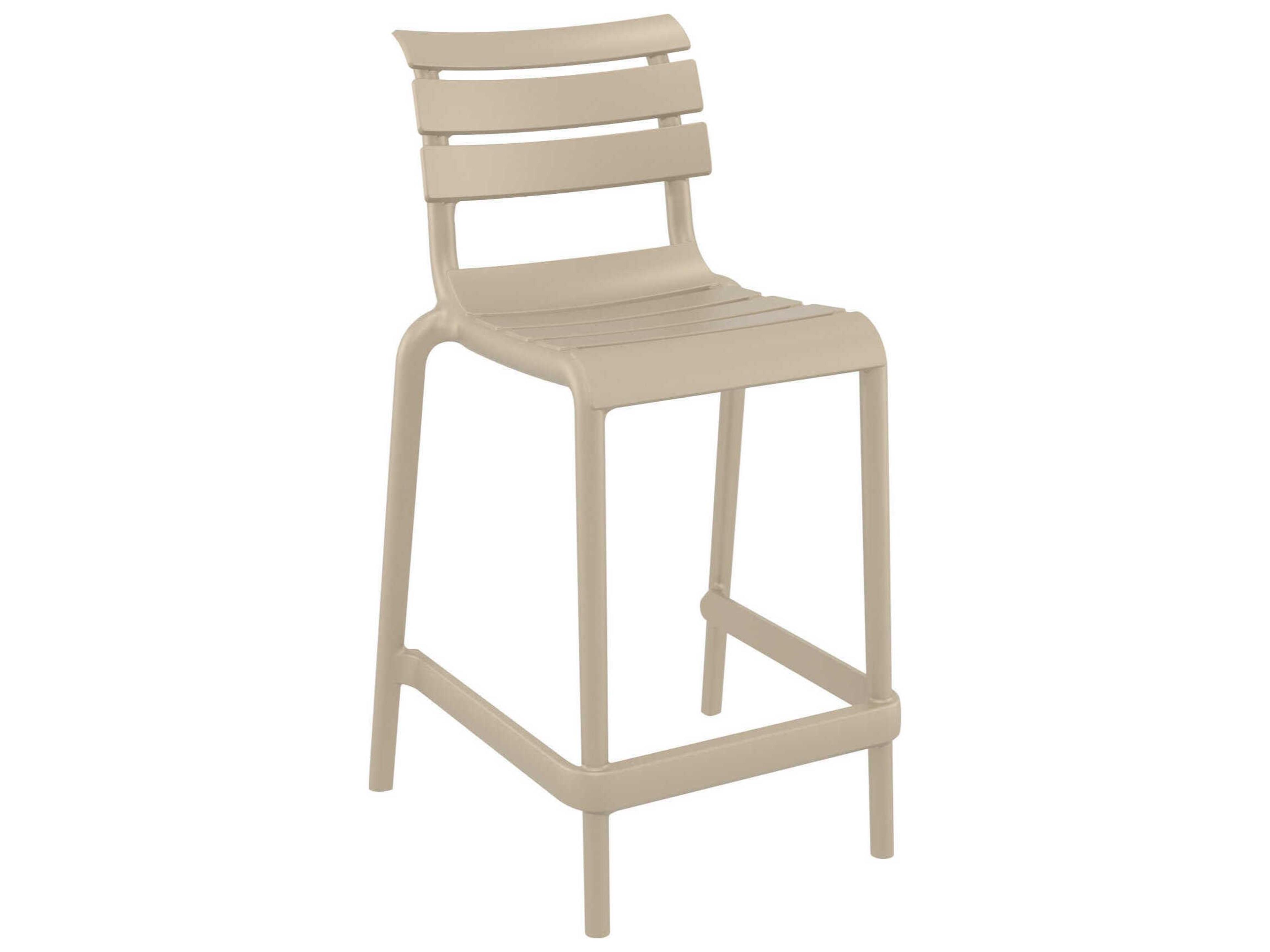 Helen Taupe Polypropylene Counter Stool