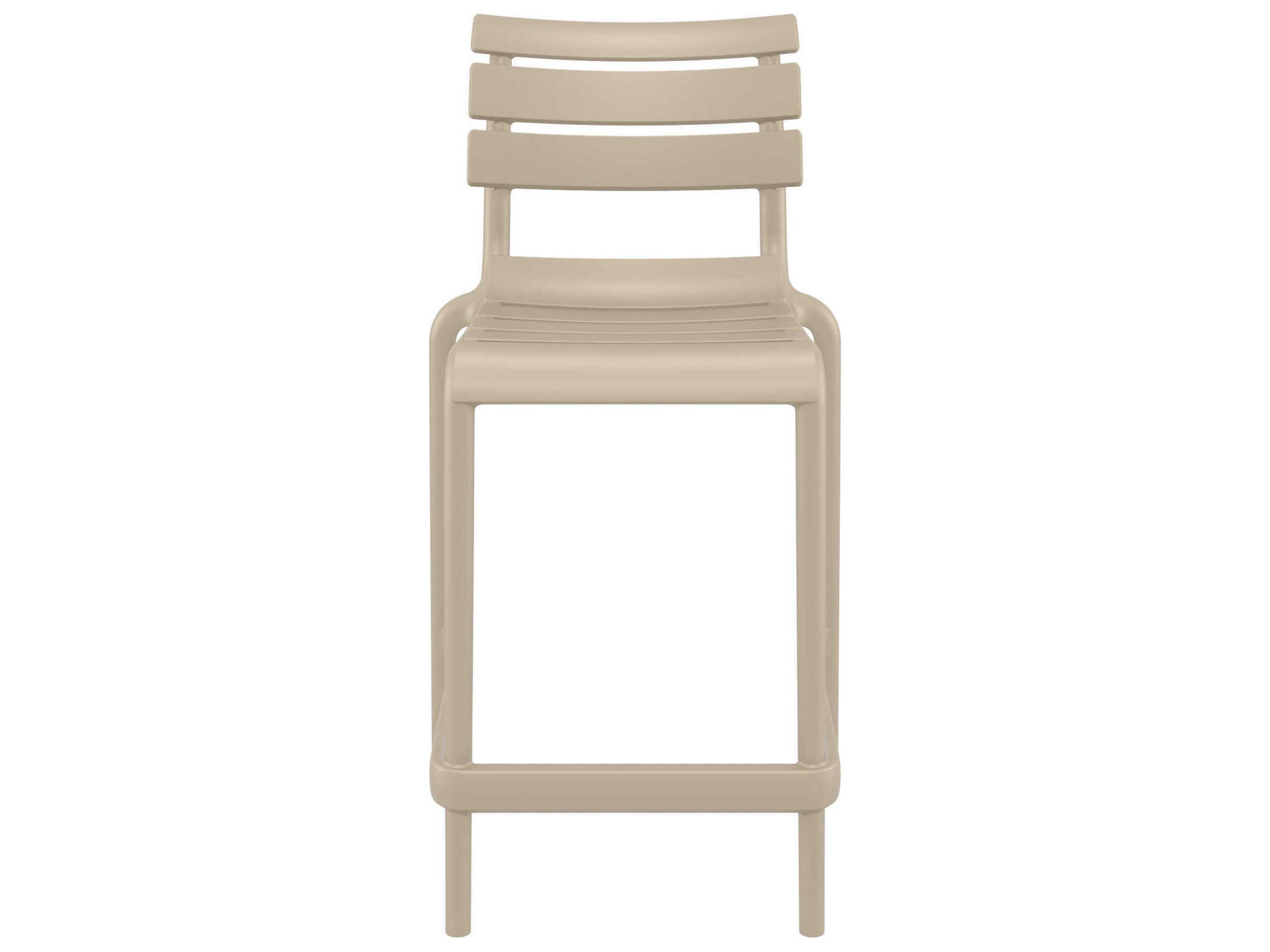 Compamia Helen Taupe Polypropylene Counter Stool