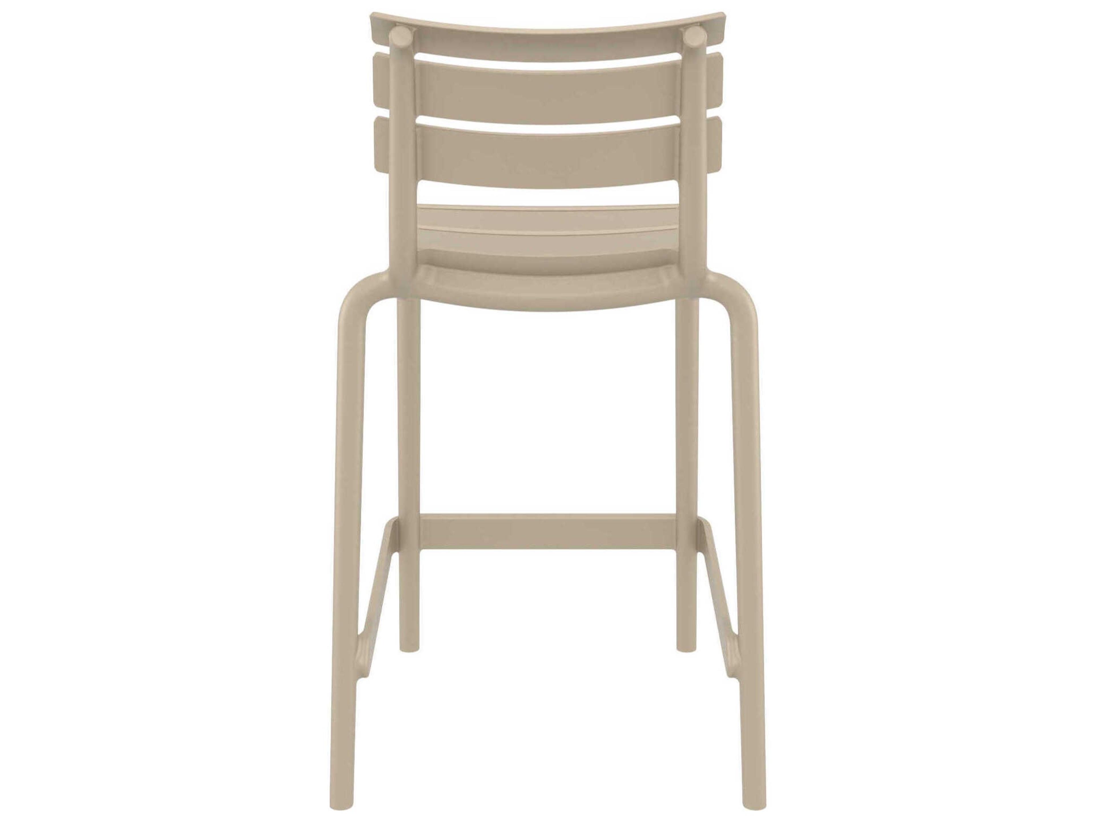 Compamia Helen Taupe Polypropylene Counter Stool