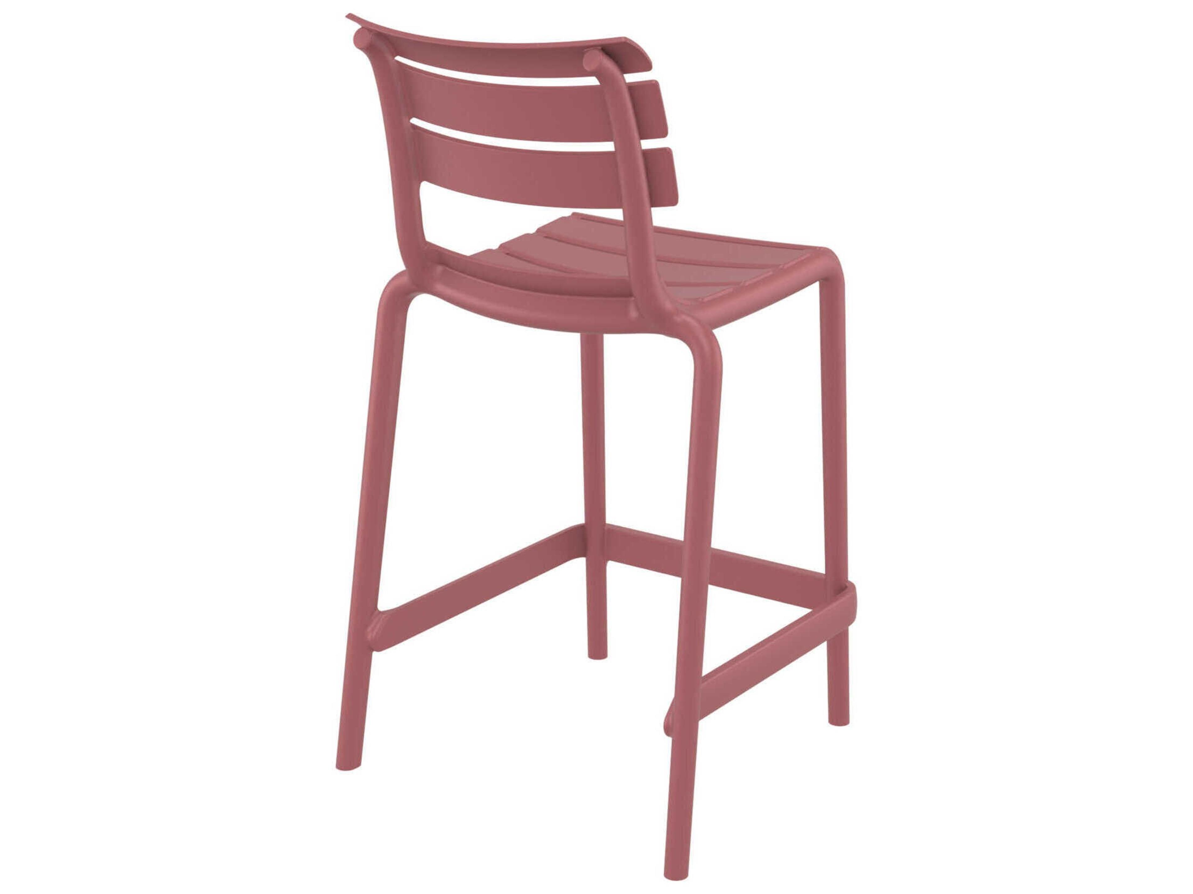 Compamia Helen Marsala Polypropylene Counter Stool