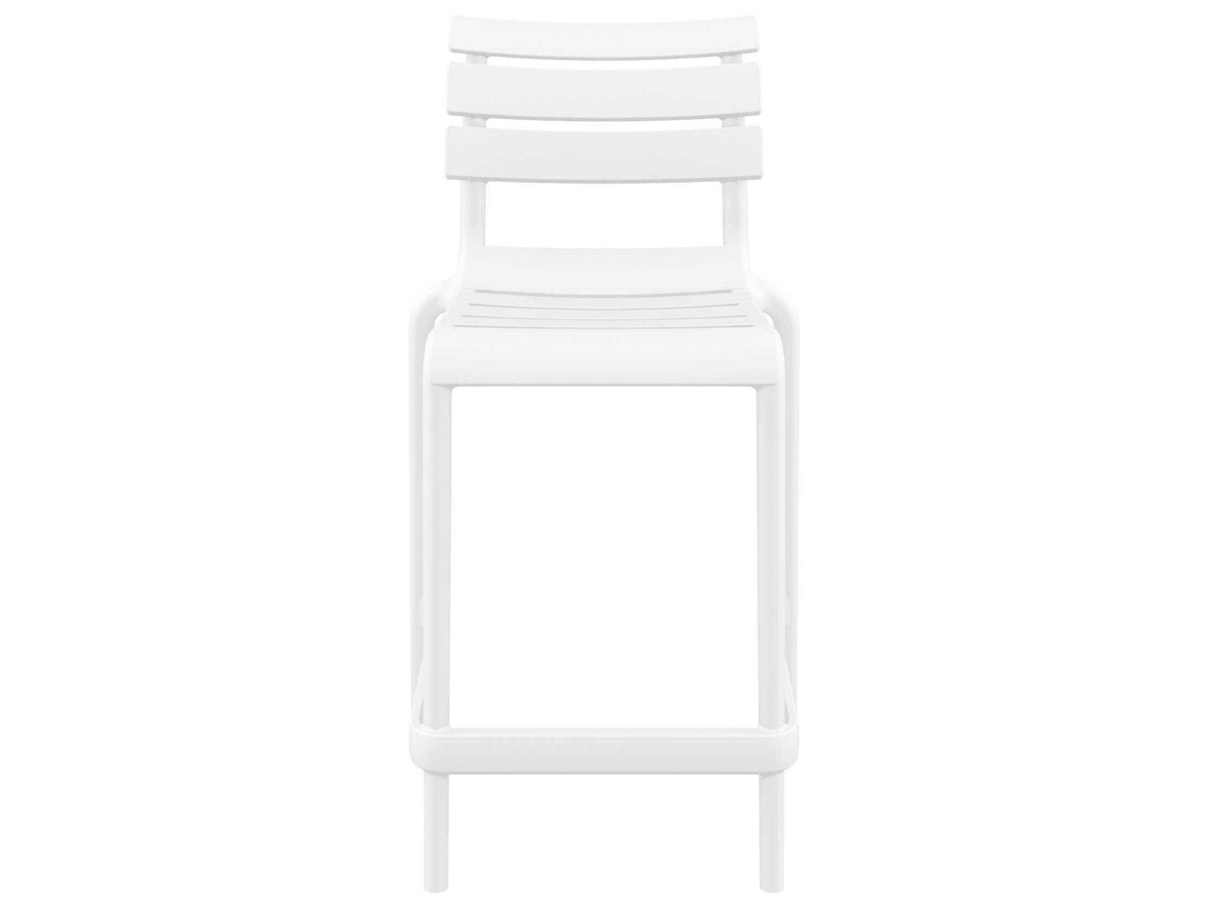 Compamia Helen White Polypropylene Counter Stool