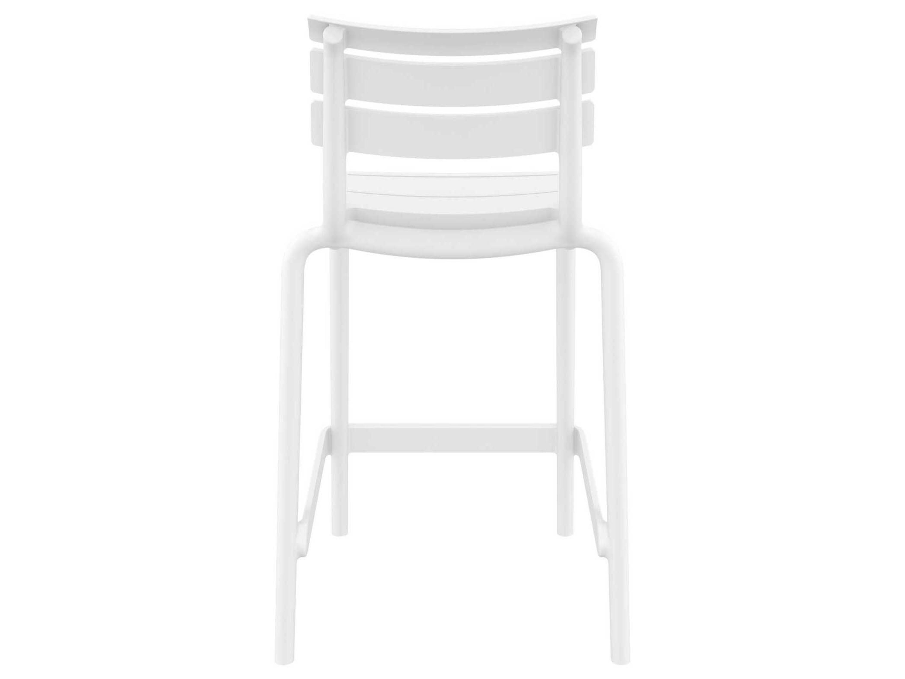 Compamia Helen White Polypropylene Counter Stool