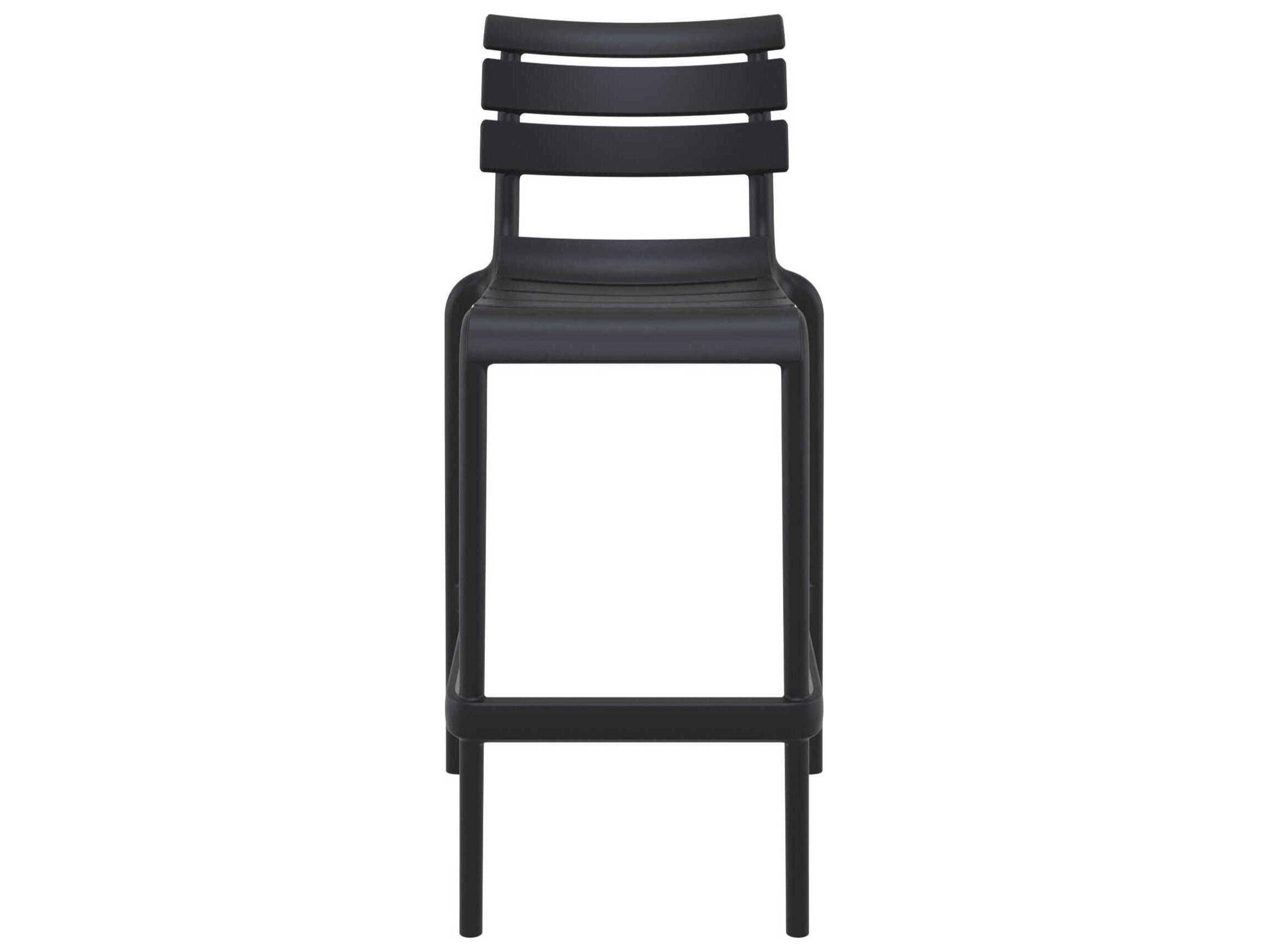 Compamia Helen Black Polypropylene Bar Stool