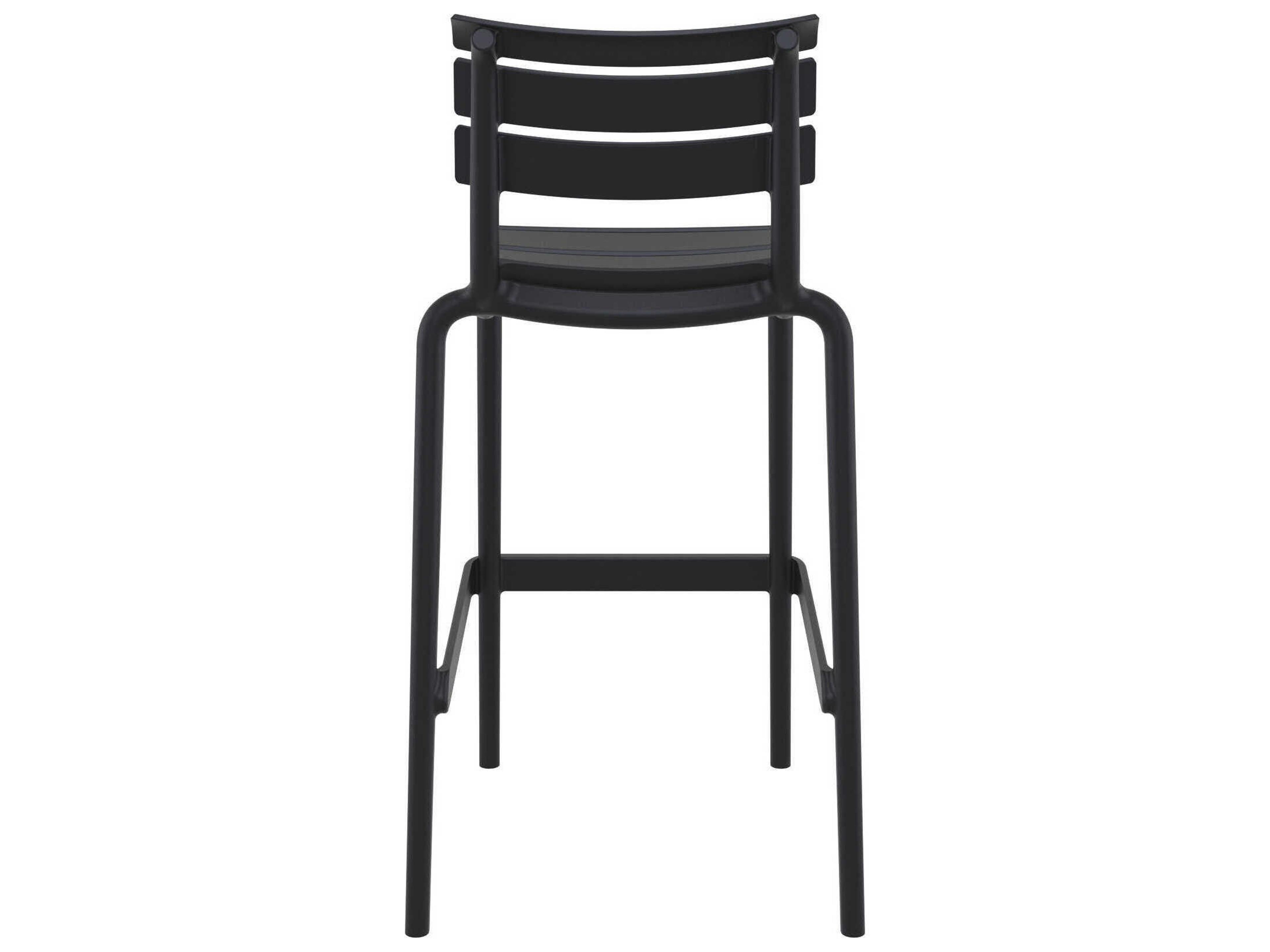 Compamia Helen Black Polypropylene Bar Stool
