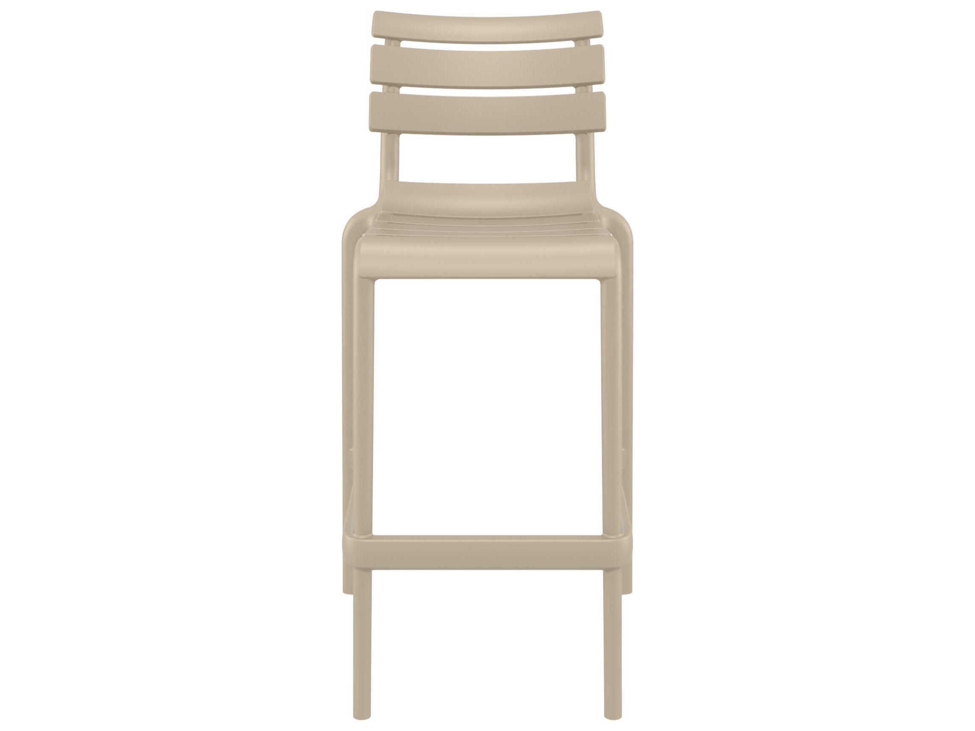 Compamia Helen Taupe Polypropylene Bar Stool