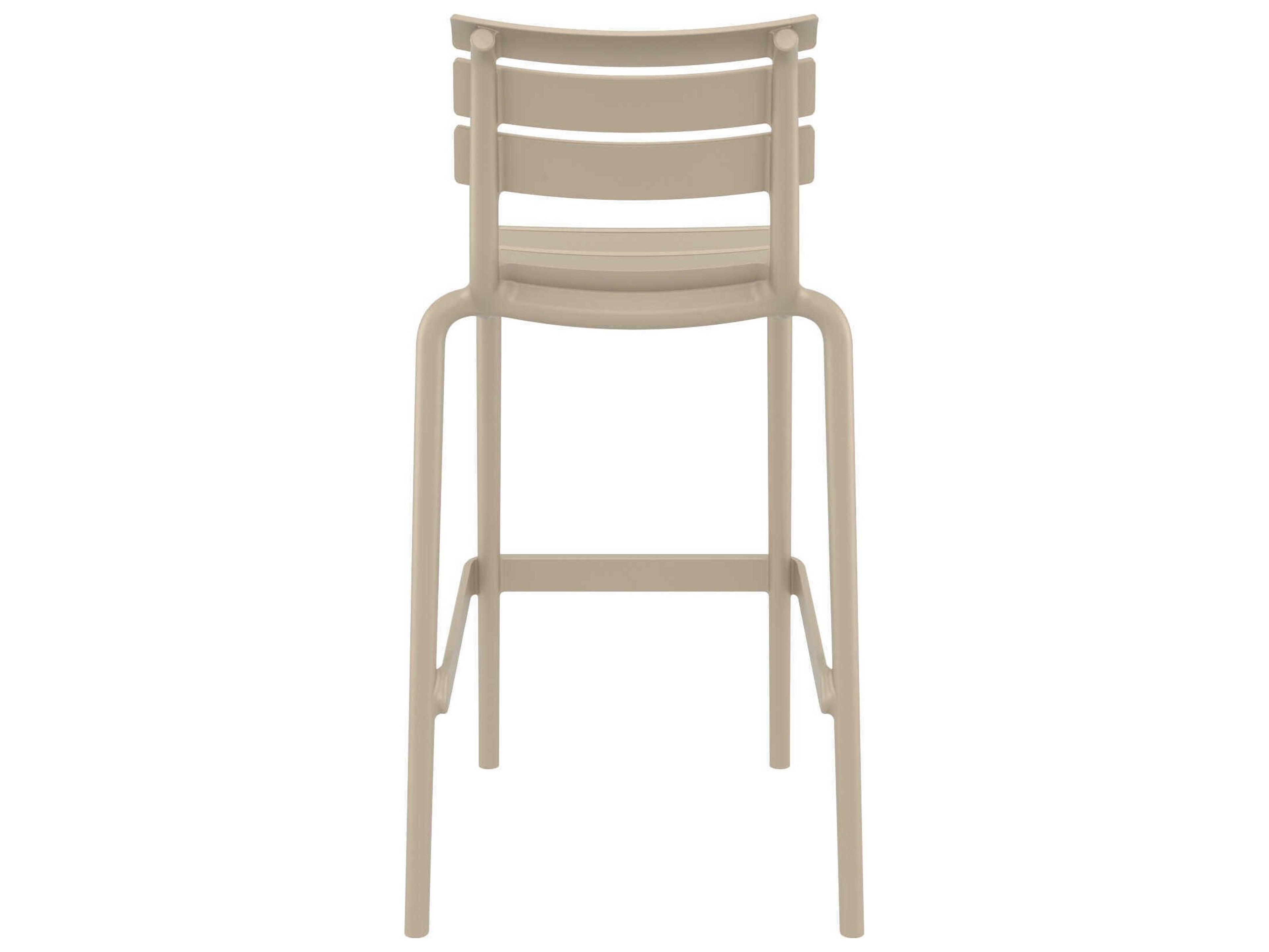 Compamia Helen Taupe Polypropylene Bar Stool