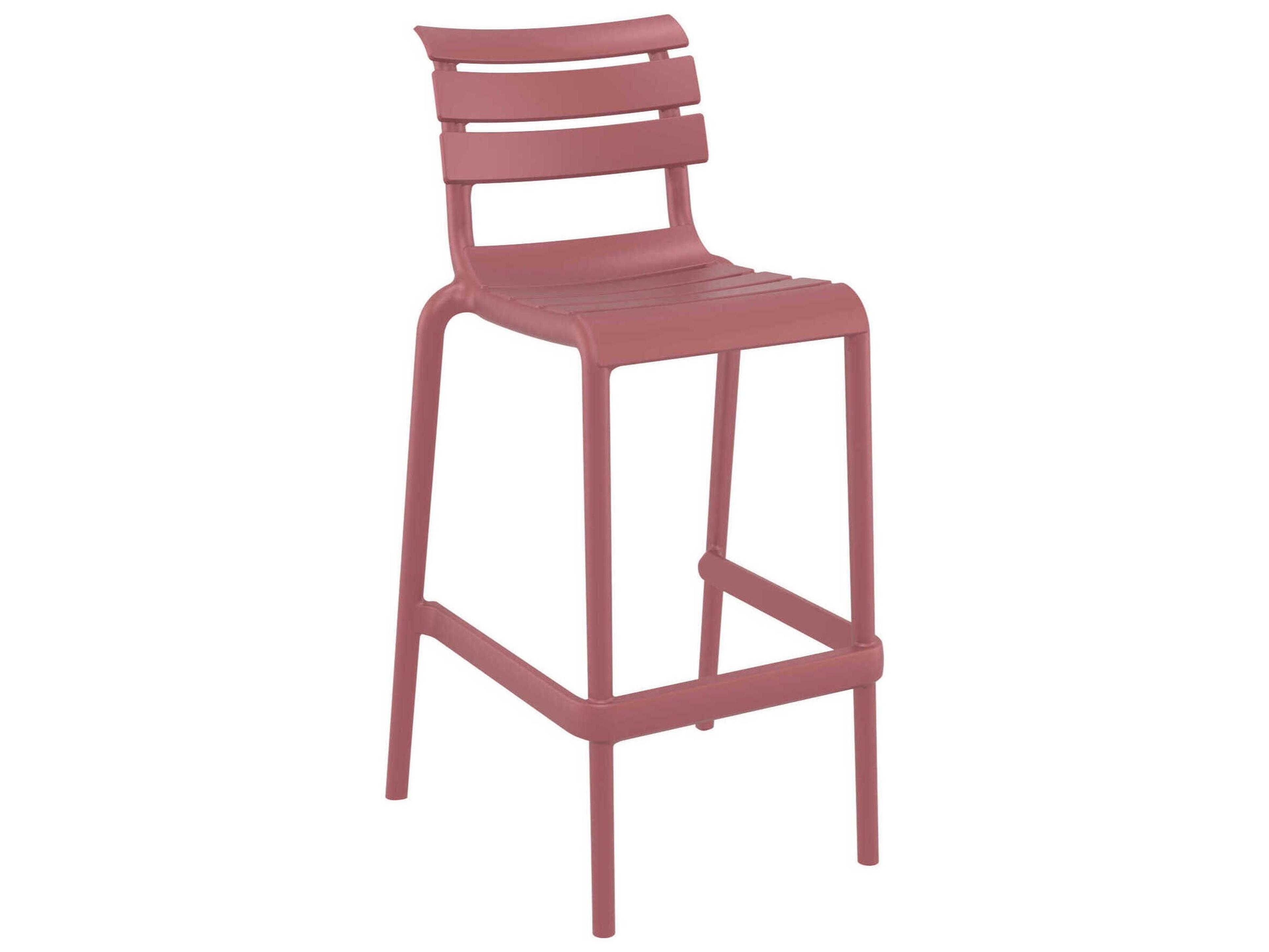 Helen Marsala Polypropylene Bar Stool