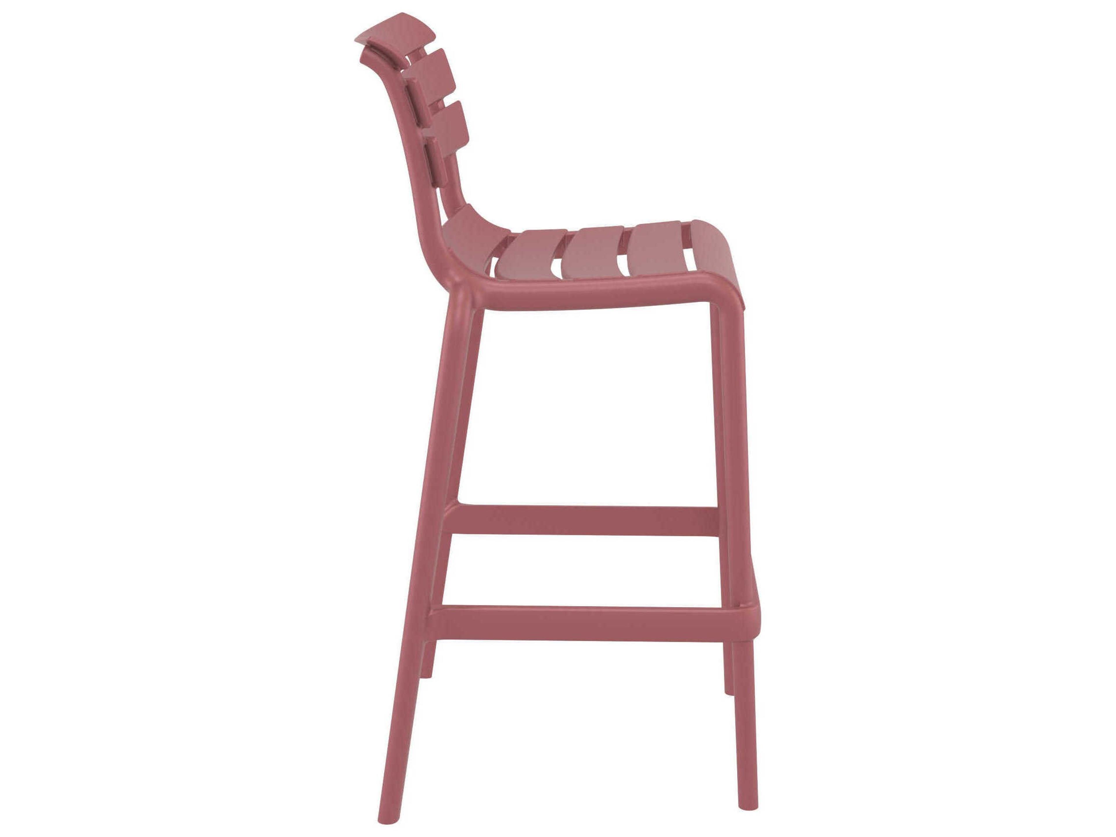 Compamia Helen Marsala Polypropylene Bar Stool