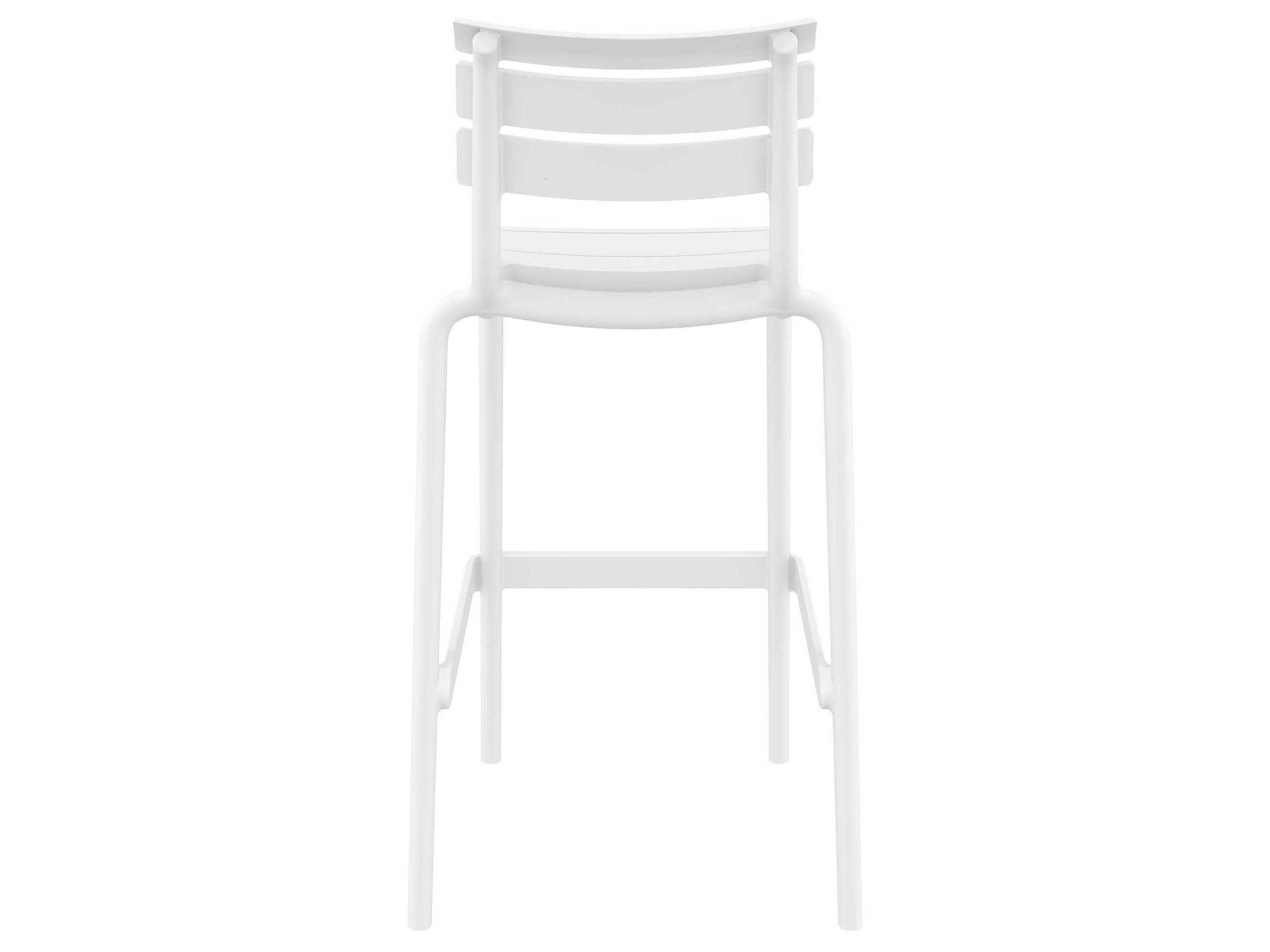 Compamia Helen White Polypropylene Bar Stool
