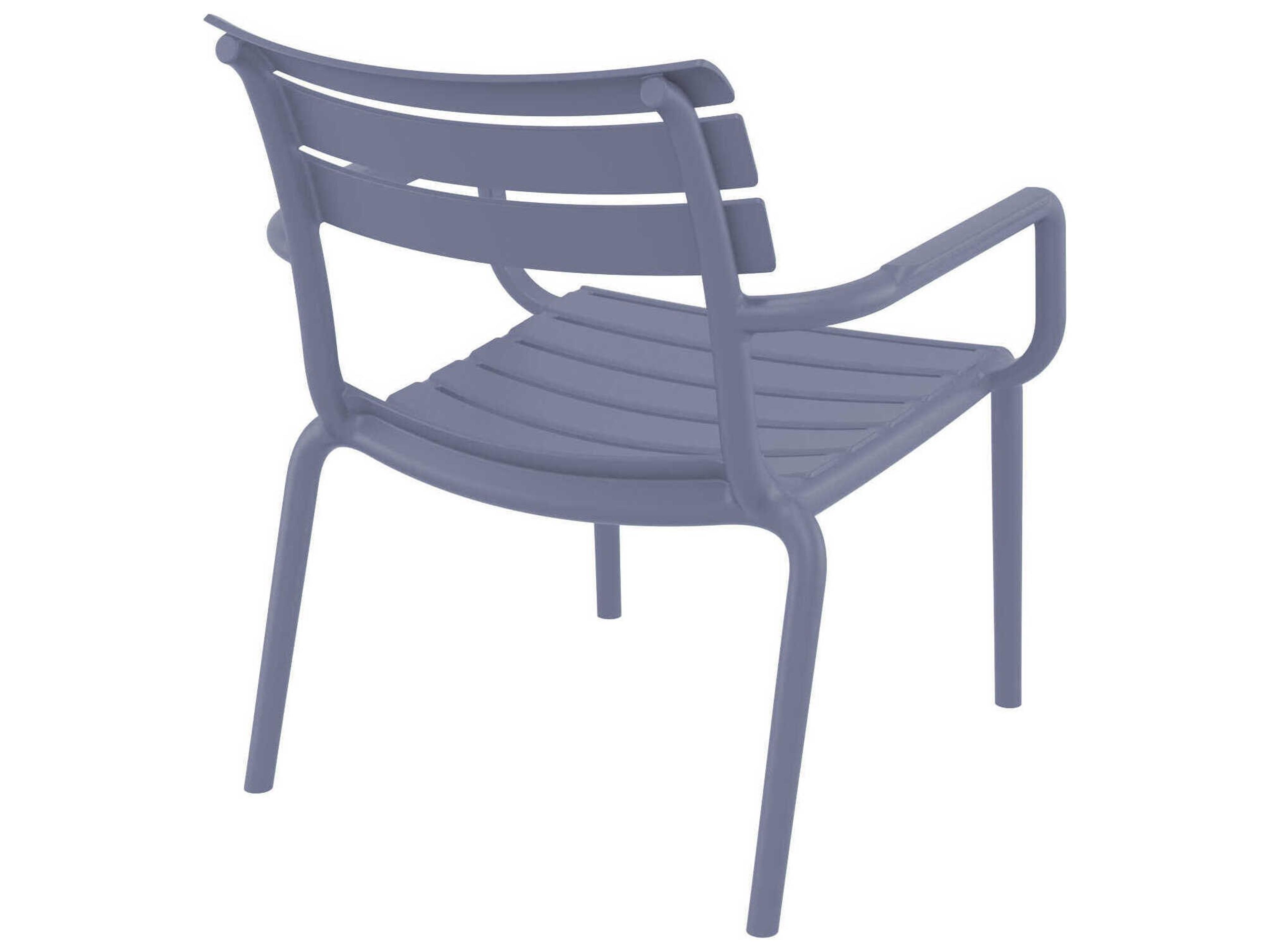 Compamia Paris Dark Gray Polypropylene Lounge Chair