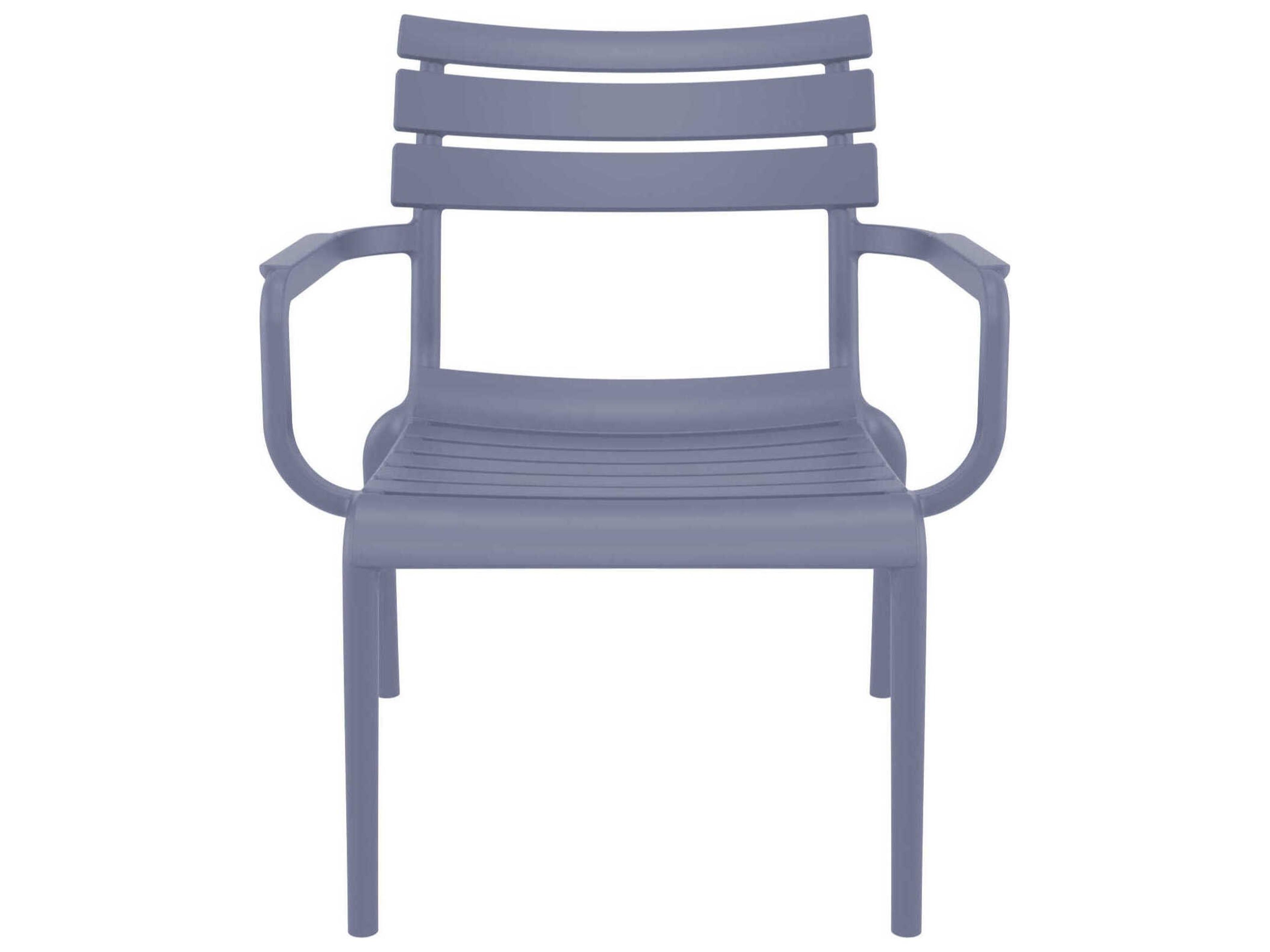 Compamia Paris Dark Gray Polypropylene Lounge Chair