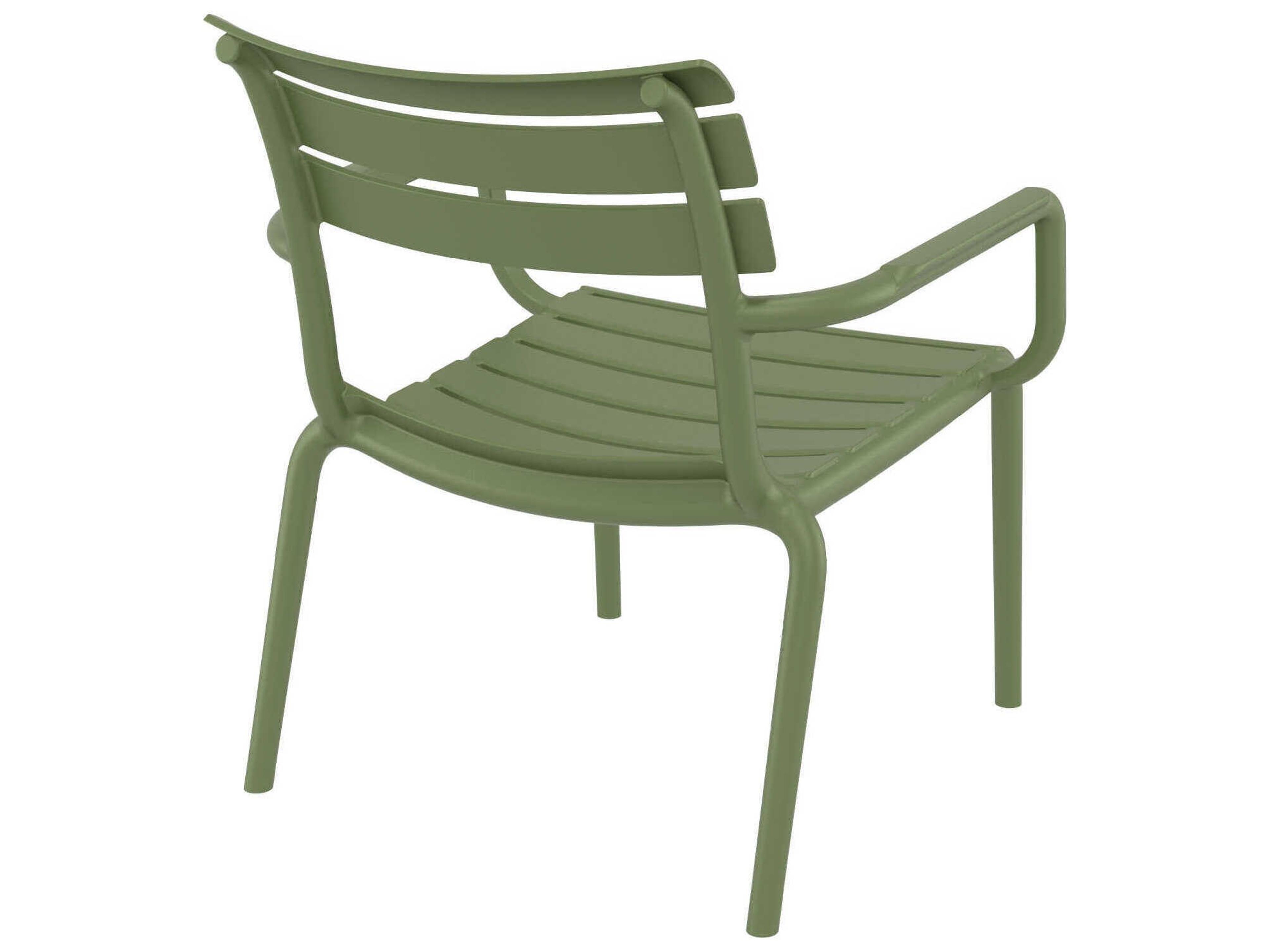 Compamia Paris Olive Green Polypropylene Lounge Chair