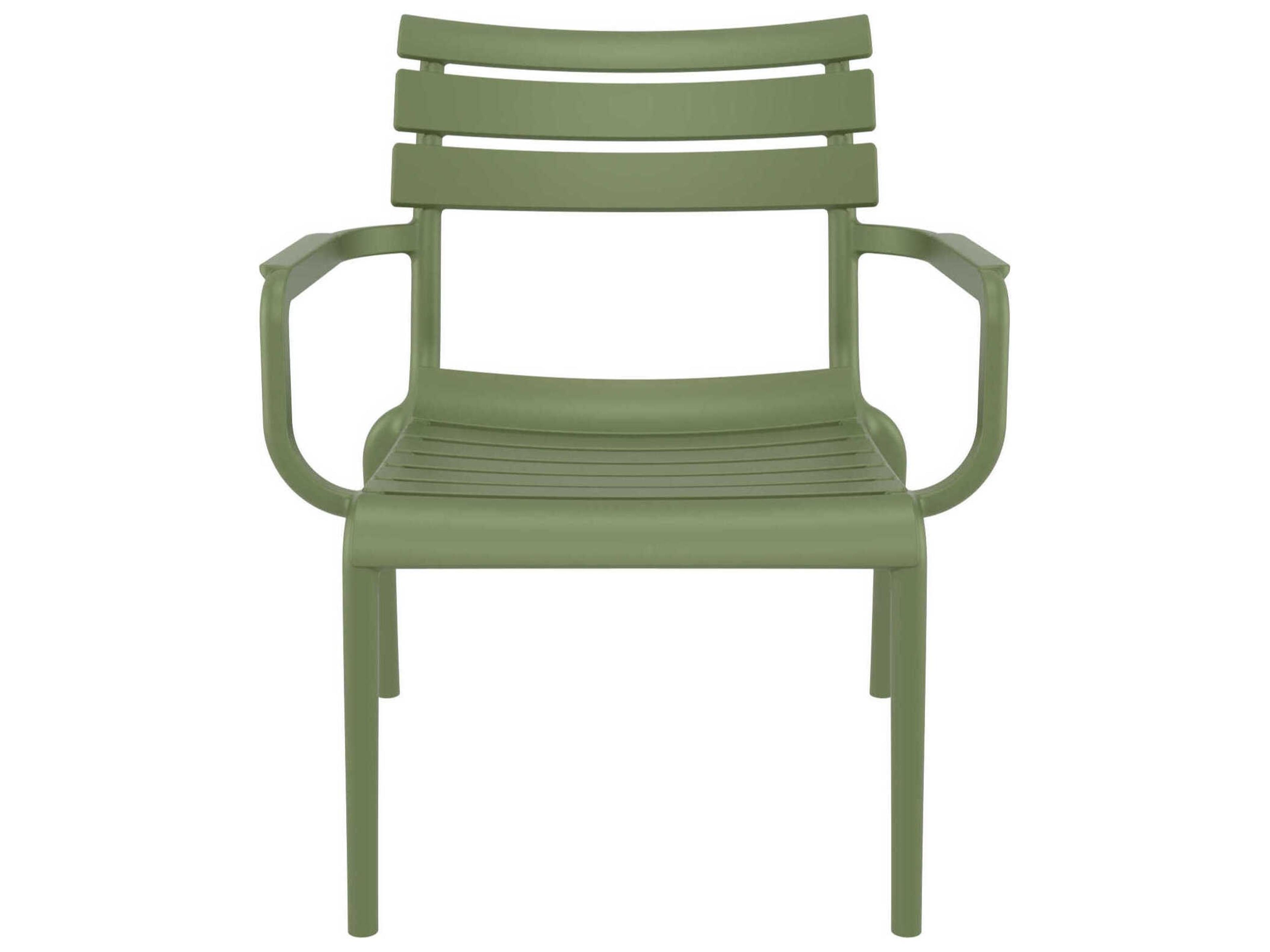 Compamia Paris Olive Green Polypropylene Lounge Chair