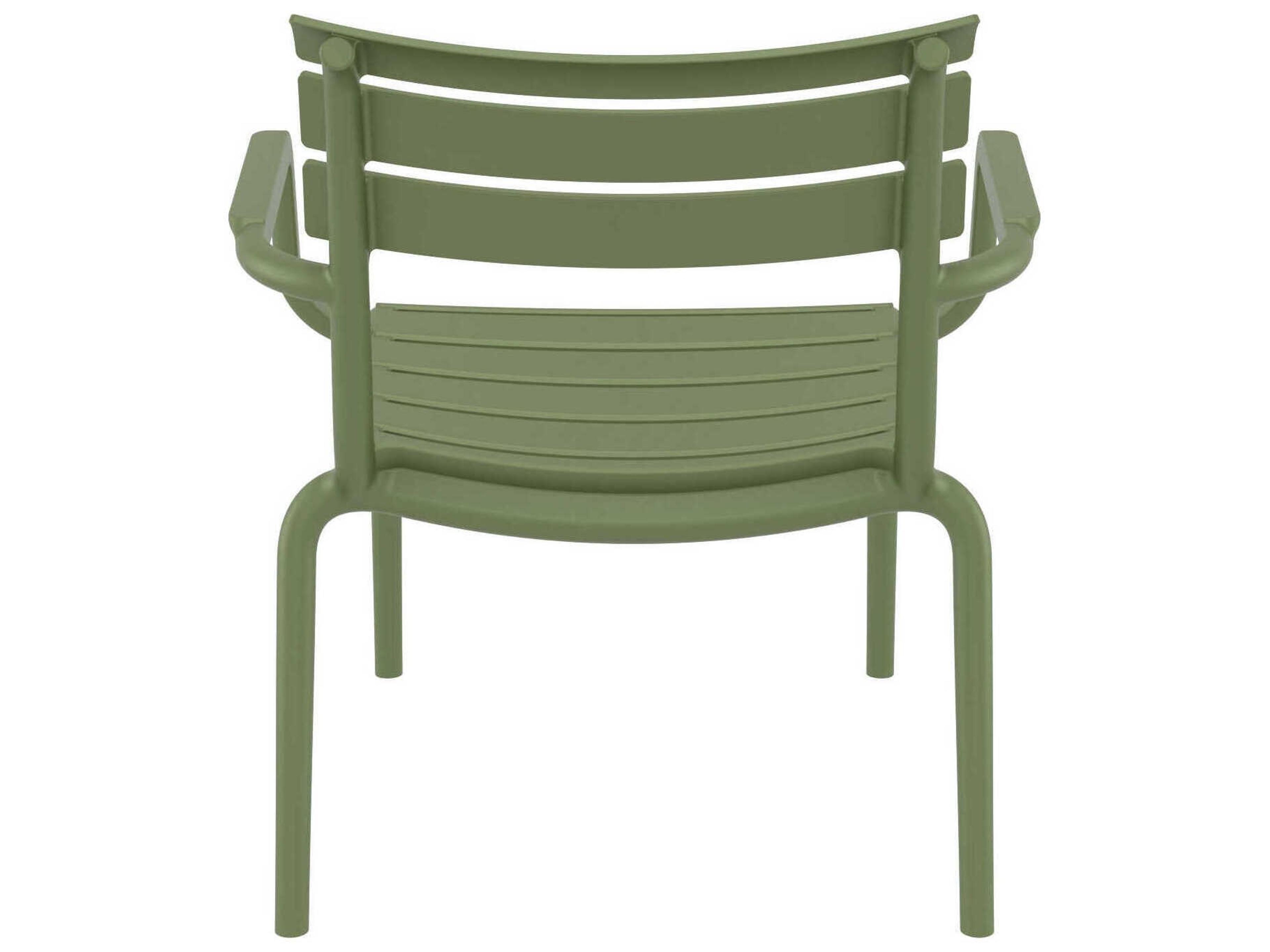 Compamia Paris Olive Green Polypropylene Lounge Chair