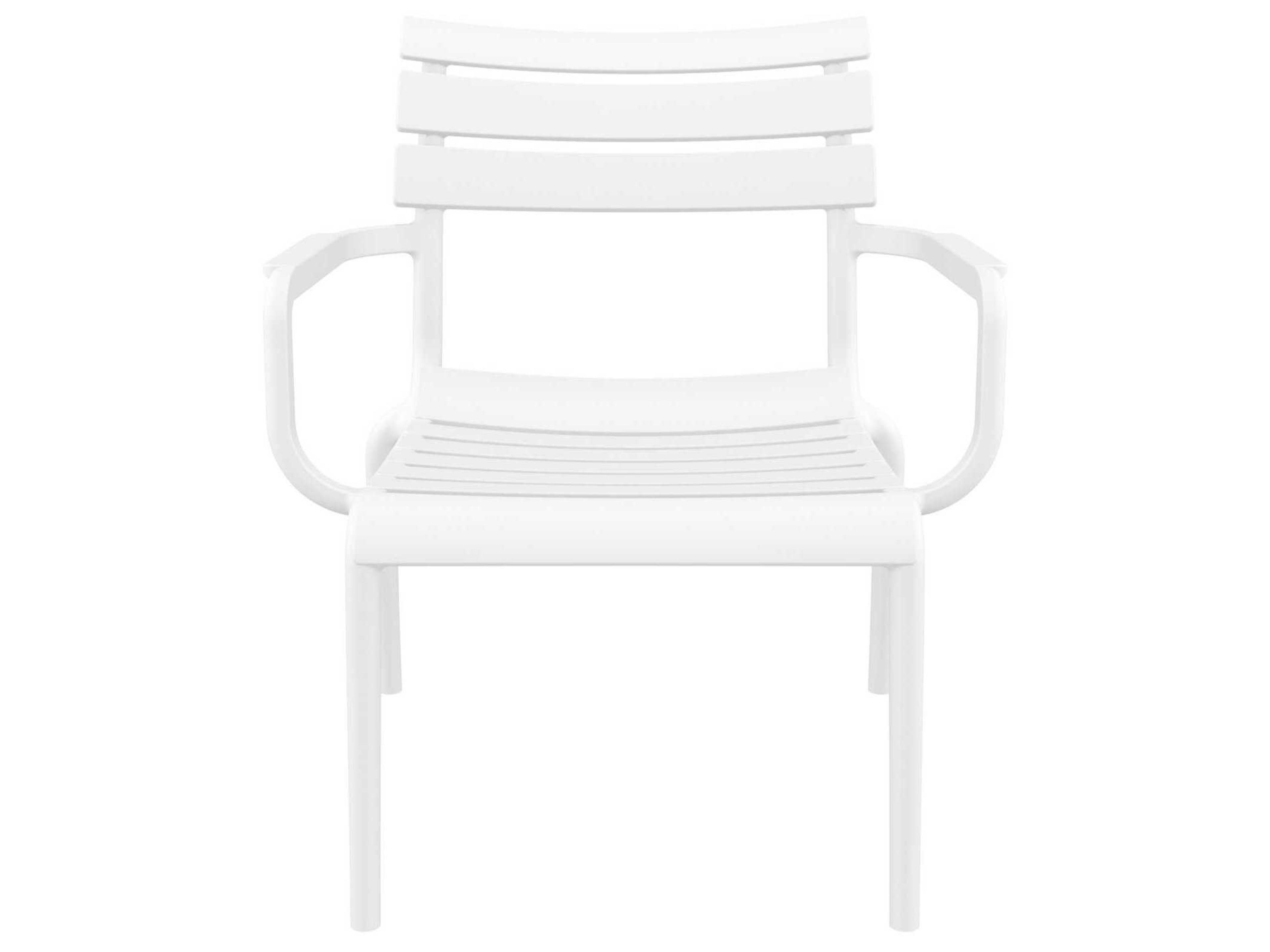 Compamia Paris White Polypropylene Lounge Chair