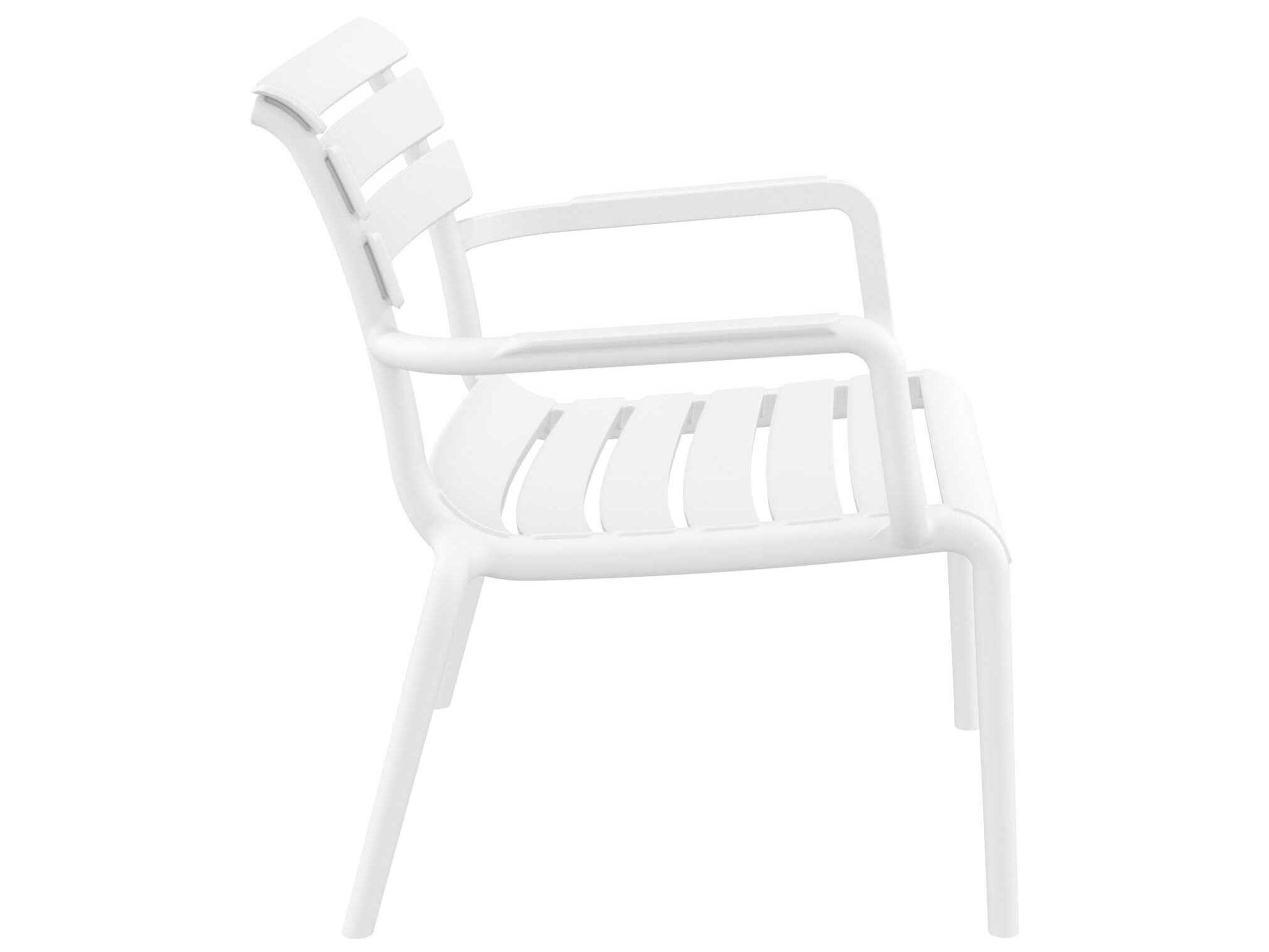 Compamia Paris White Polypropylene Lounge Chair