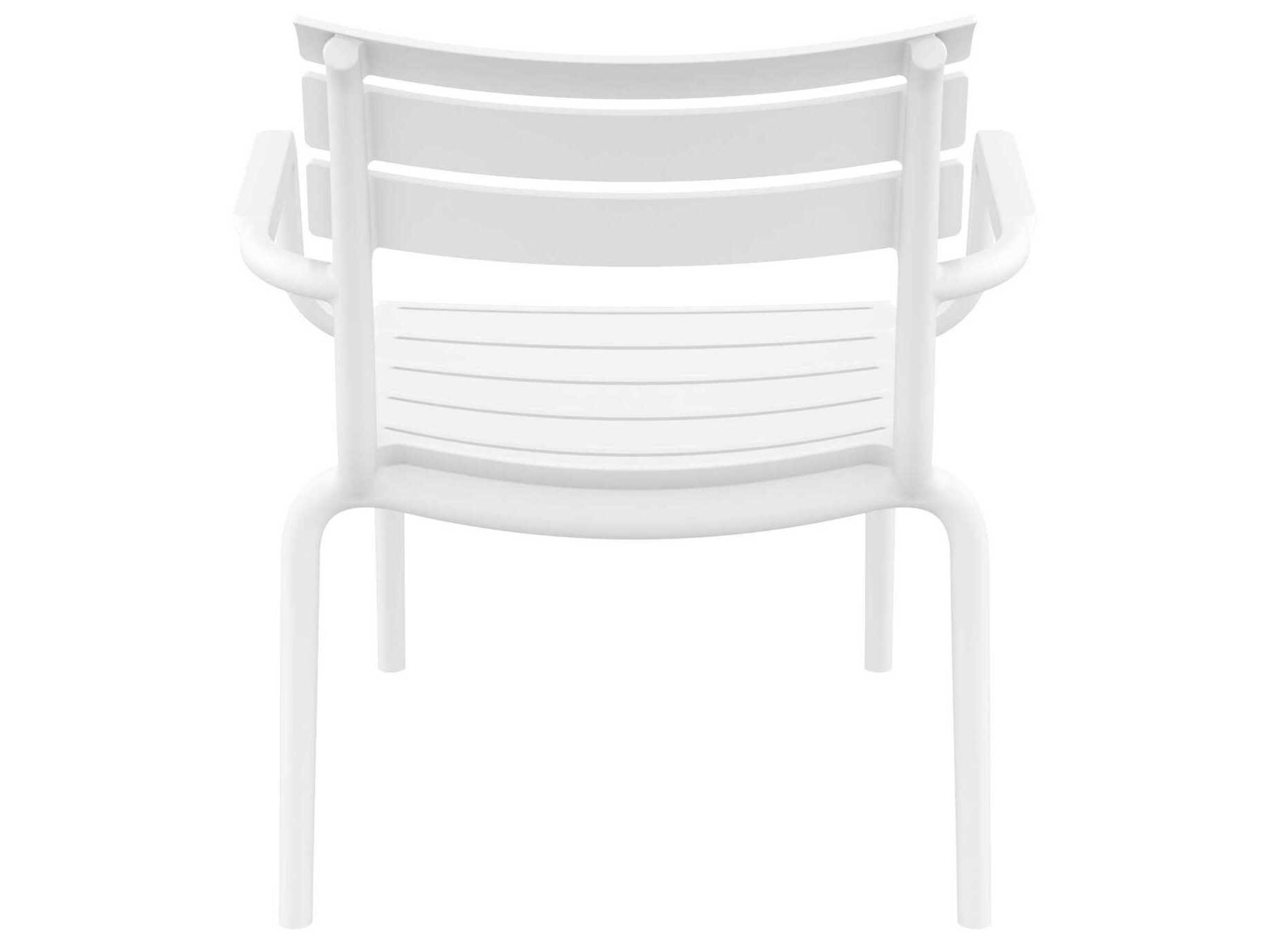 Compamia Paris White Polypropylene Lounge Chair