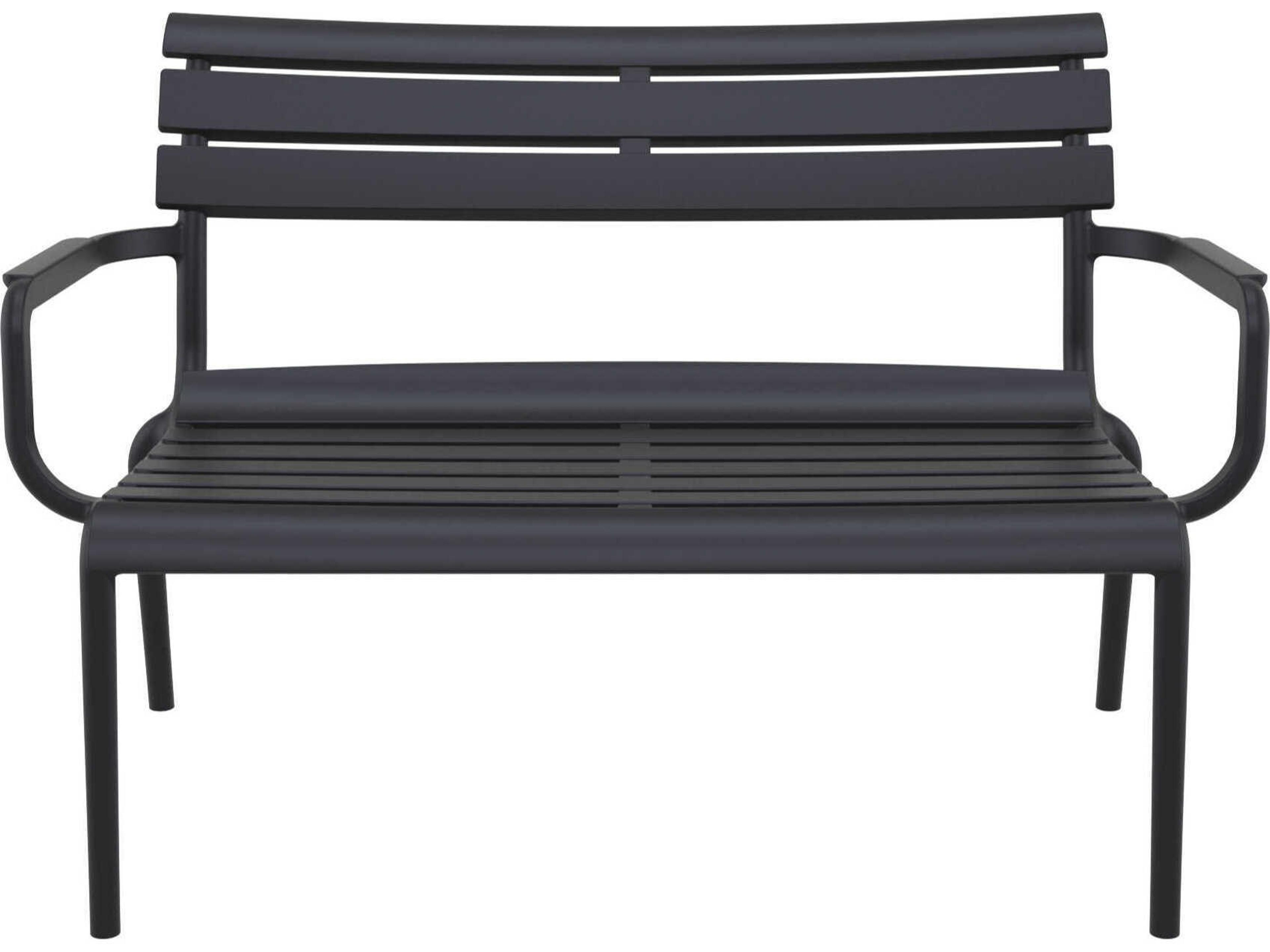 Compamia Paris Black Polypropylene Bench
