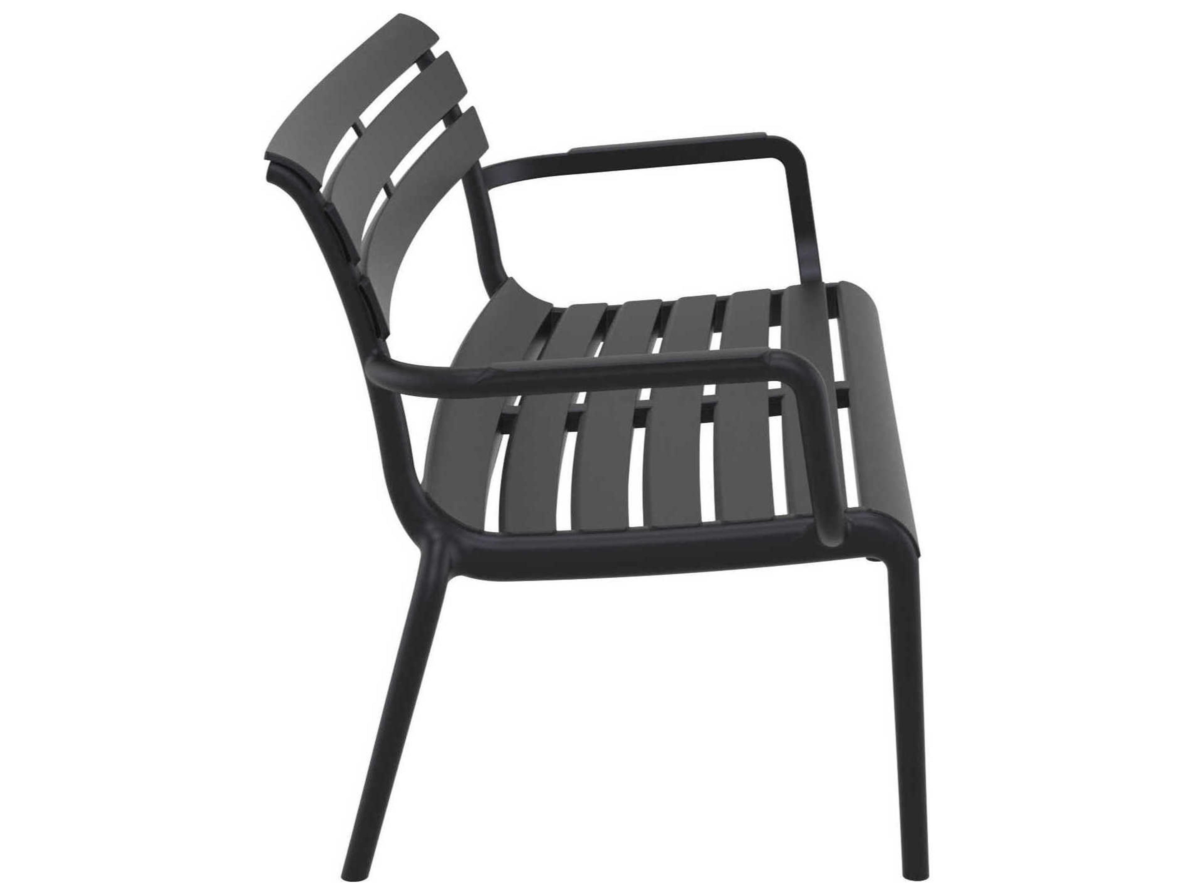 Compamia Paris Black Polypropylene Bench