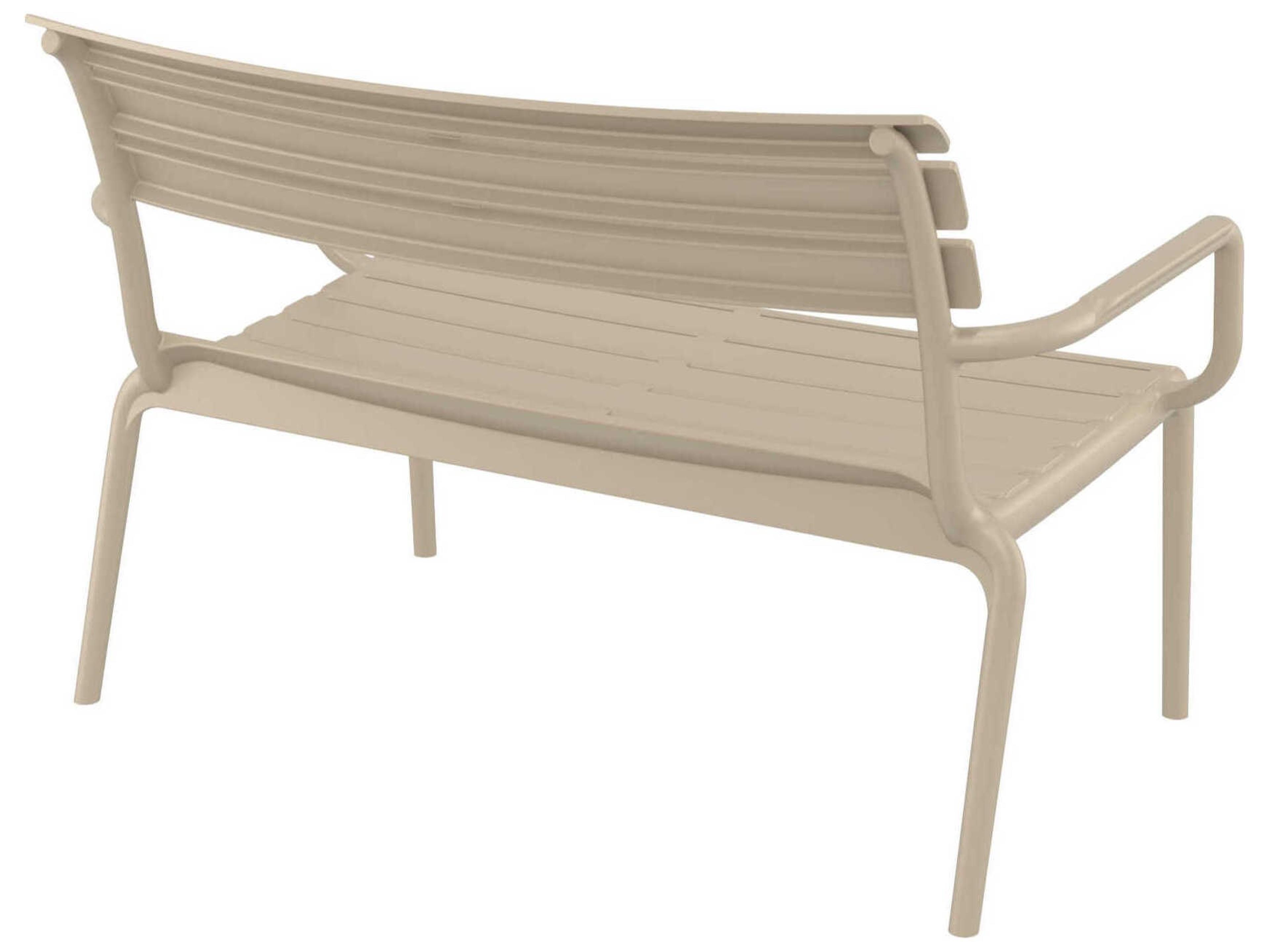 Compamia Paris Taupe Polypropylene Bench