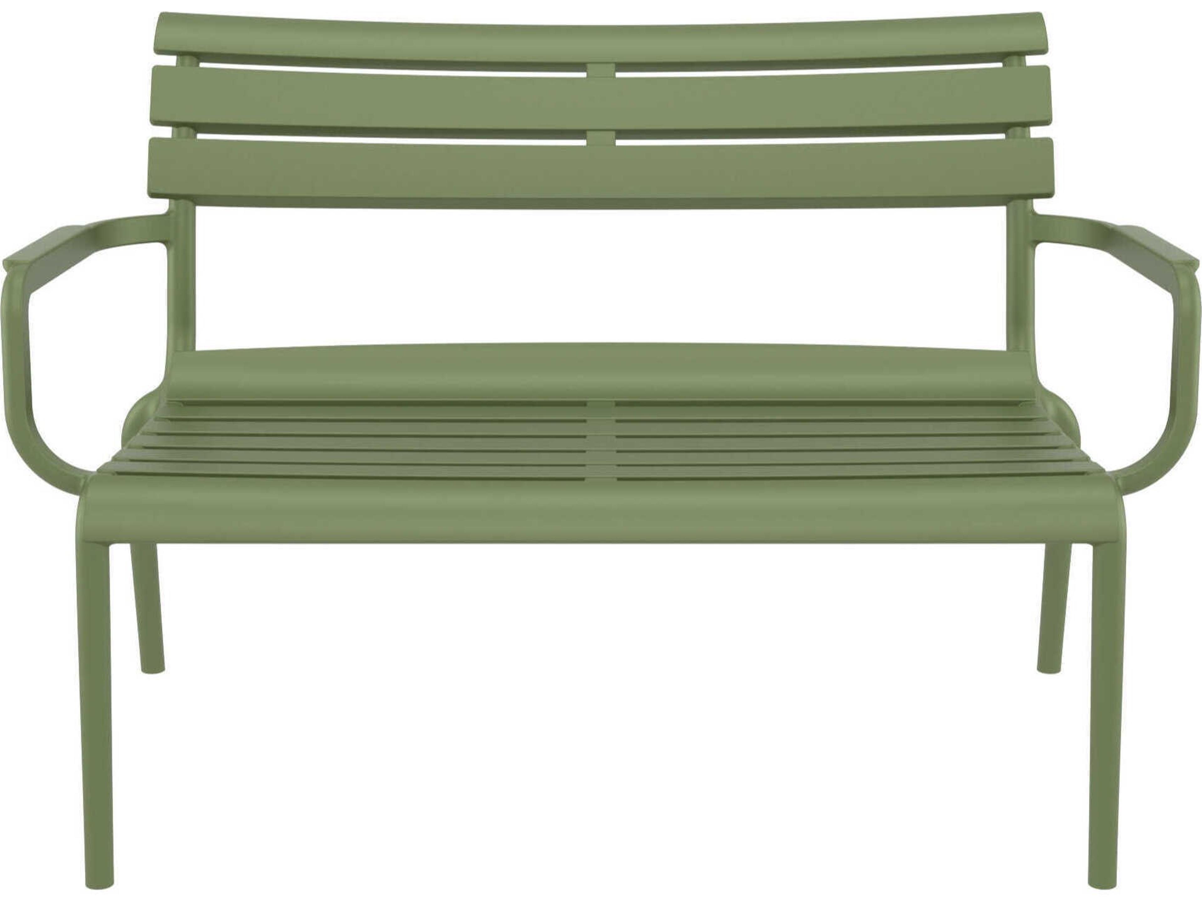 Compamia Paris Olive Green Polypropylene Bench