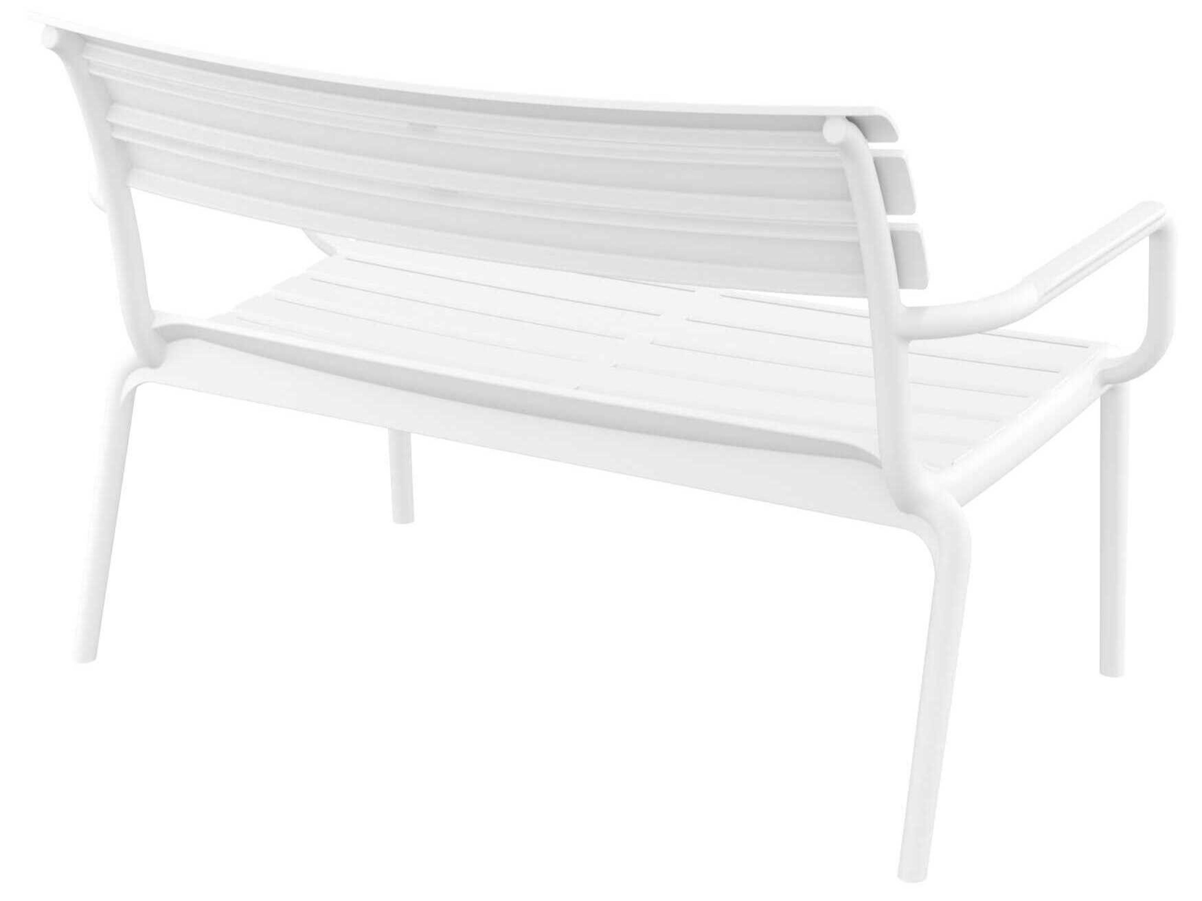 Compamia Paris White Polypropylene Bench