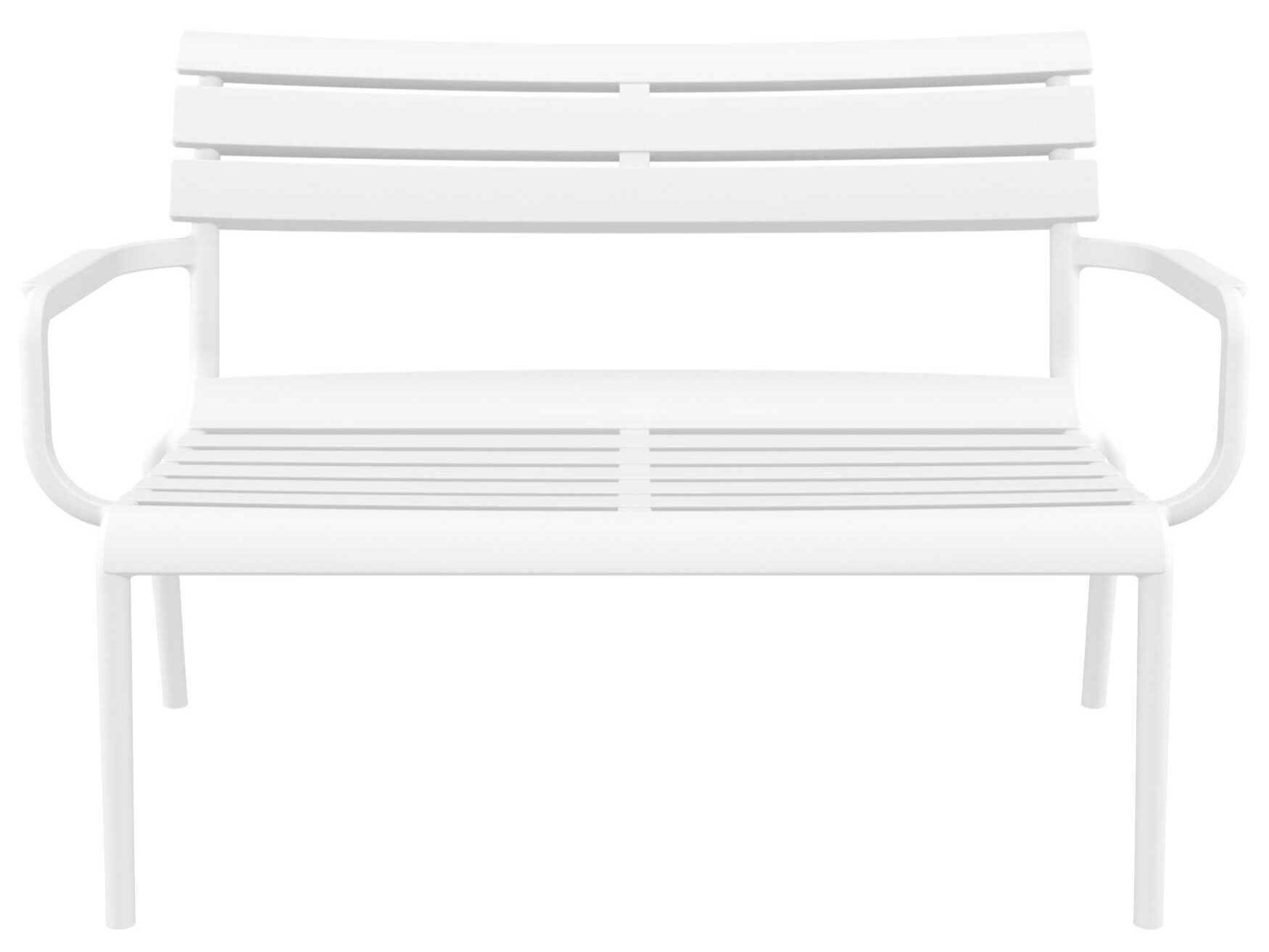 Compamia Paris White Polypropylene Bench