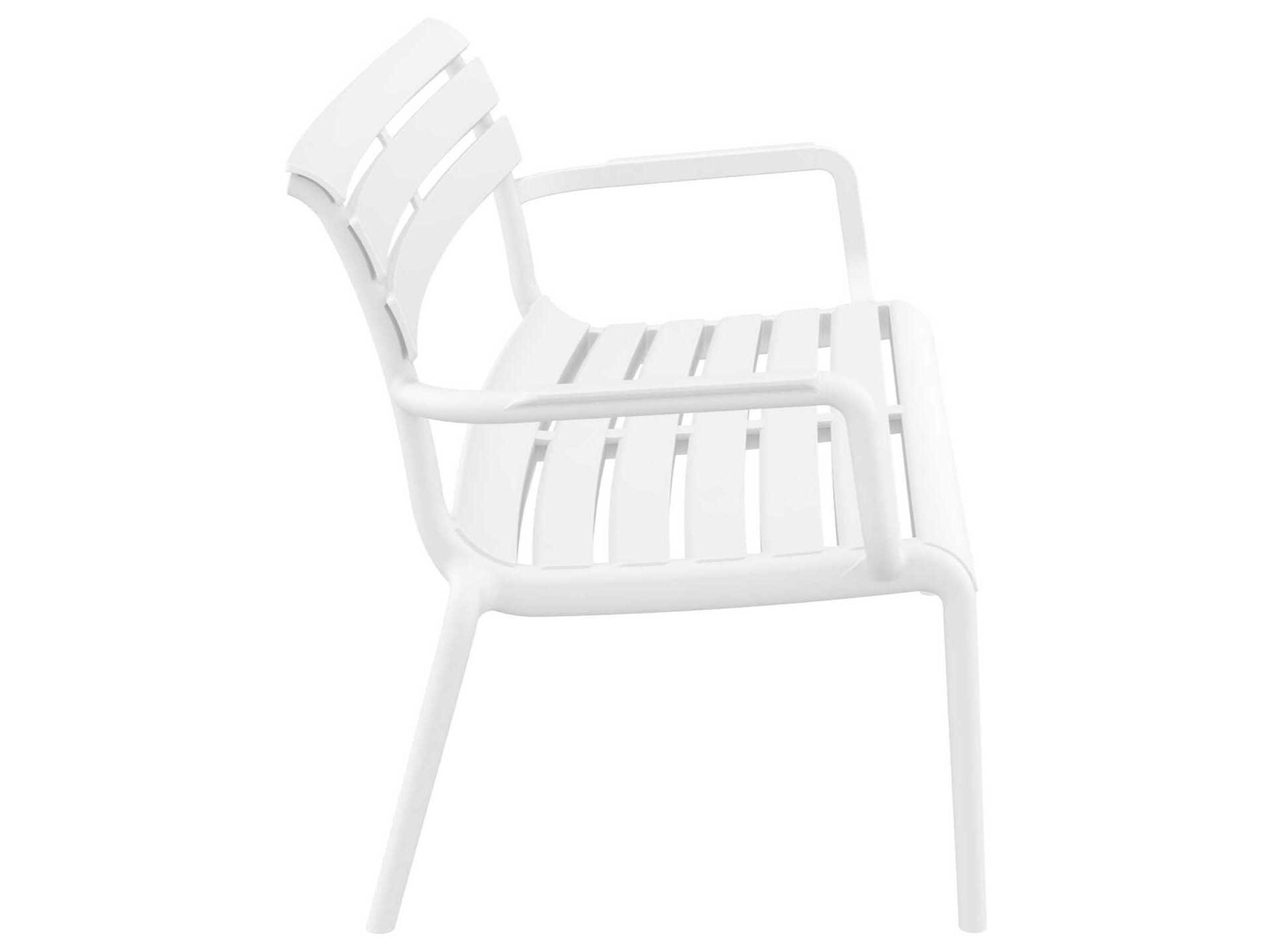Compamia Paris White Polypropylene Bench