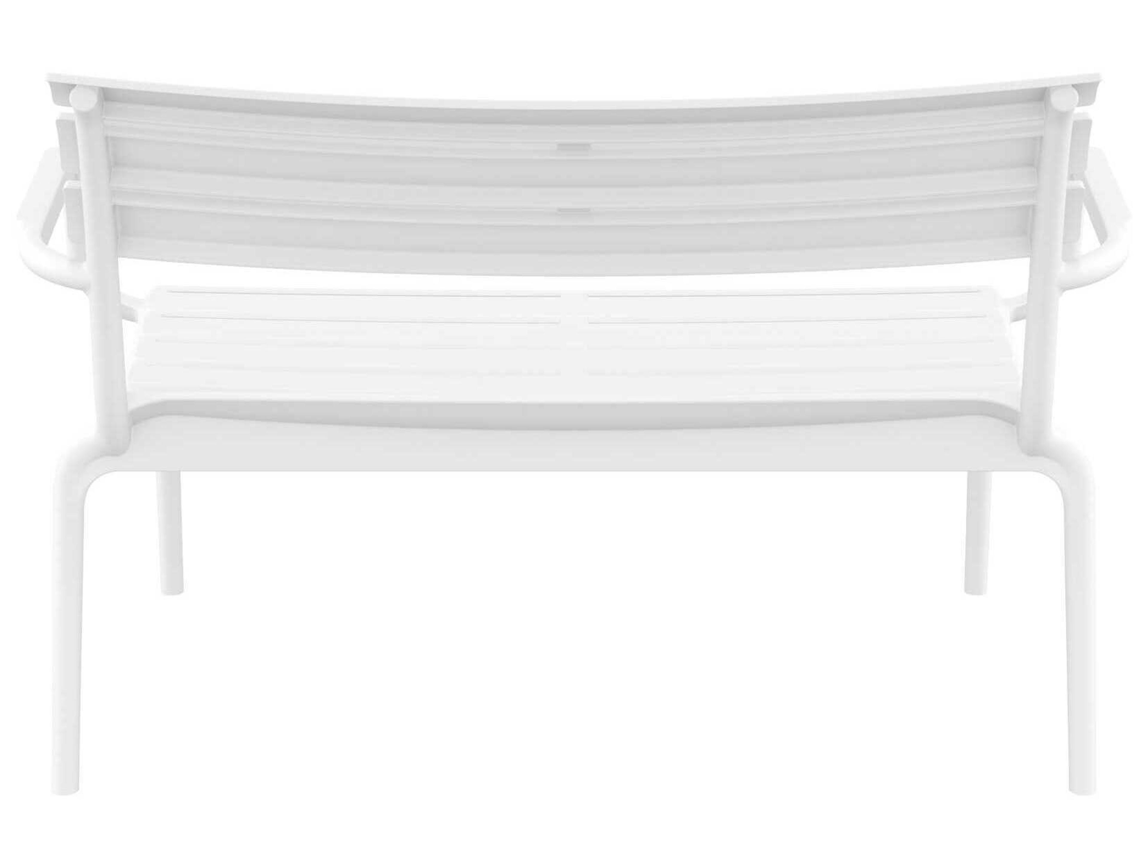 Compamia Paris White Polypropylene Bench