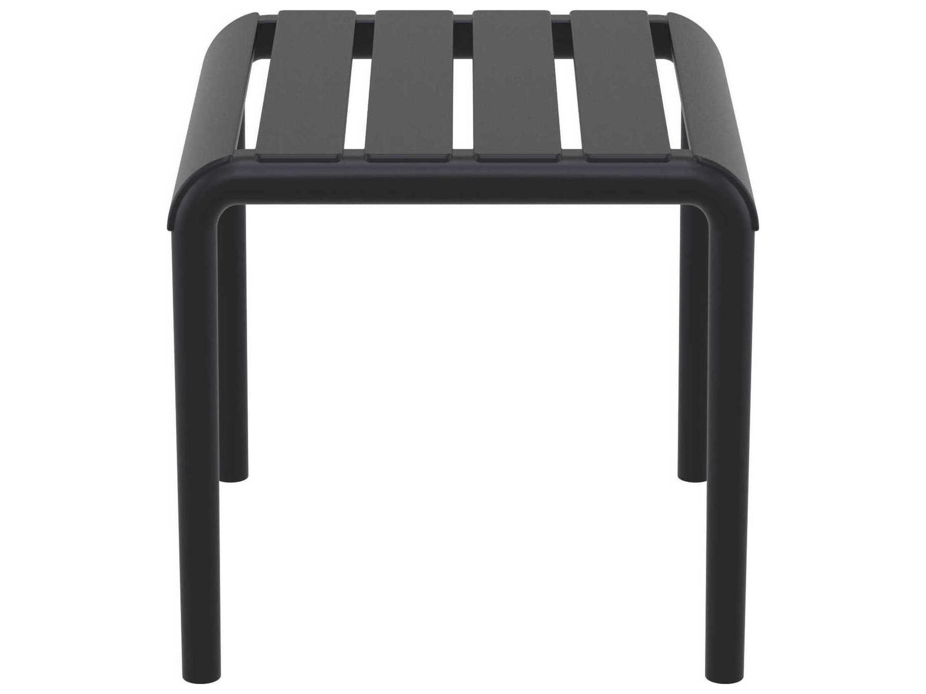 Compamia Paris Black Polypropylene Square End Table