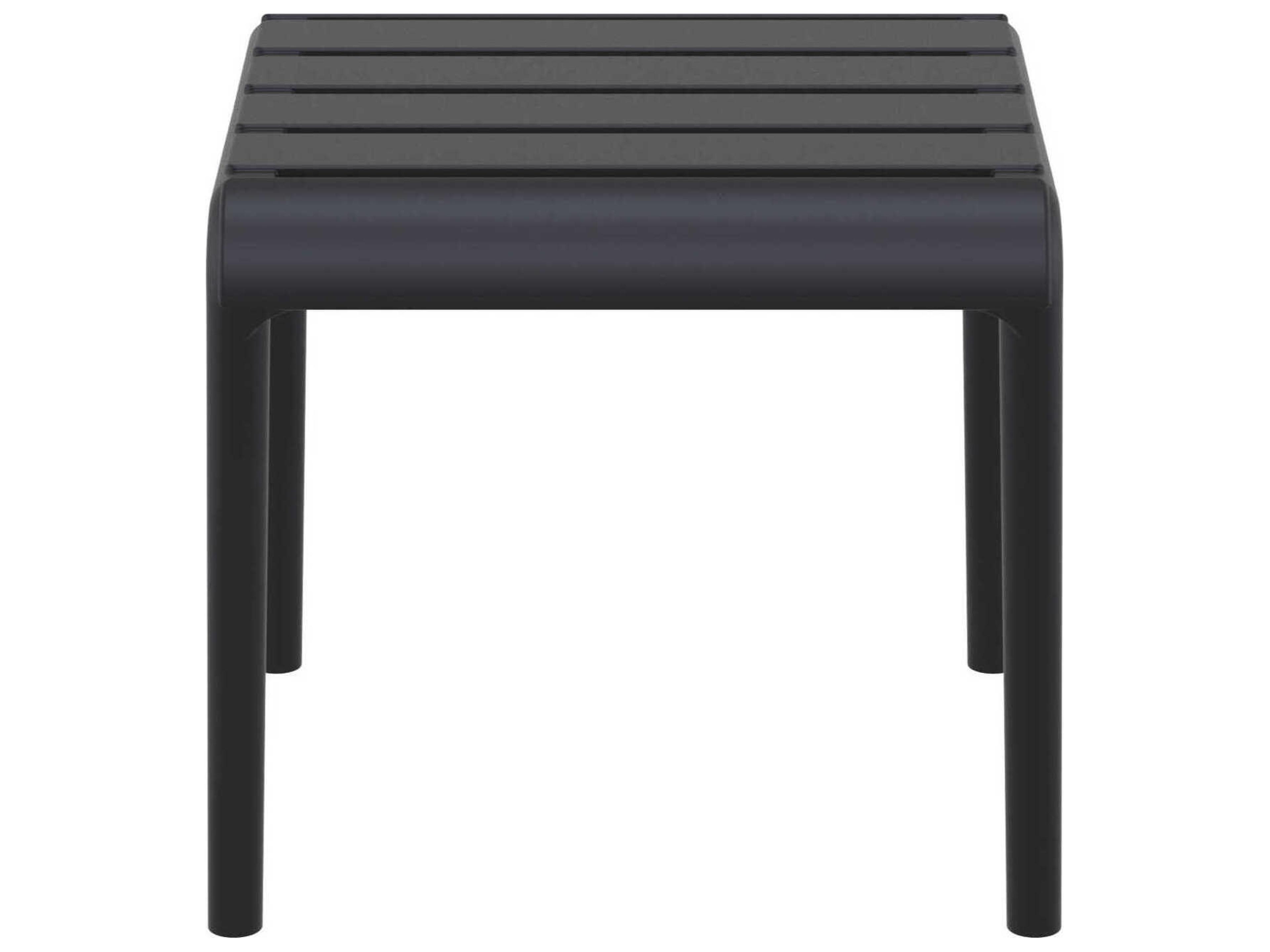 Compamia Paris Black Polypropylene Square End Table