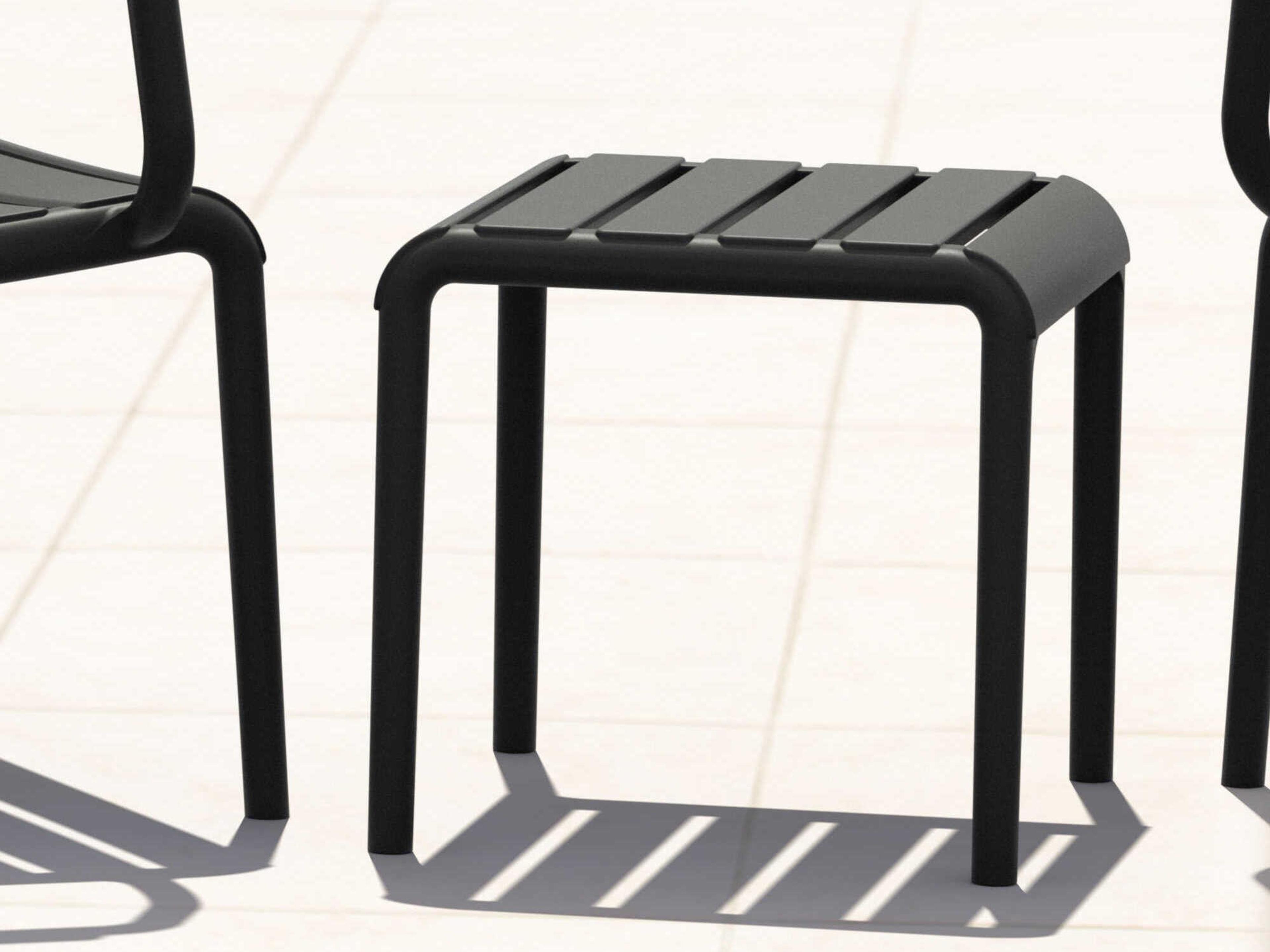 Compamia Paris Black Polypropylene Square End Table