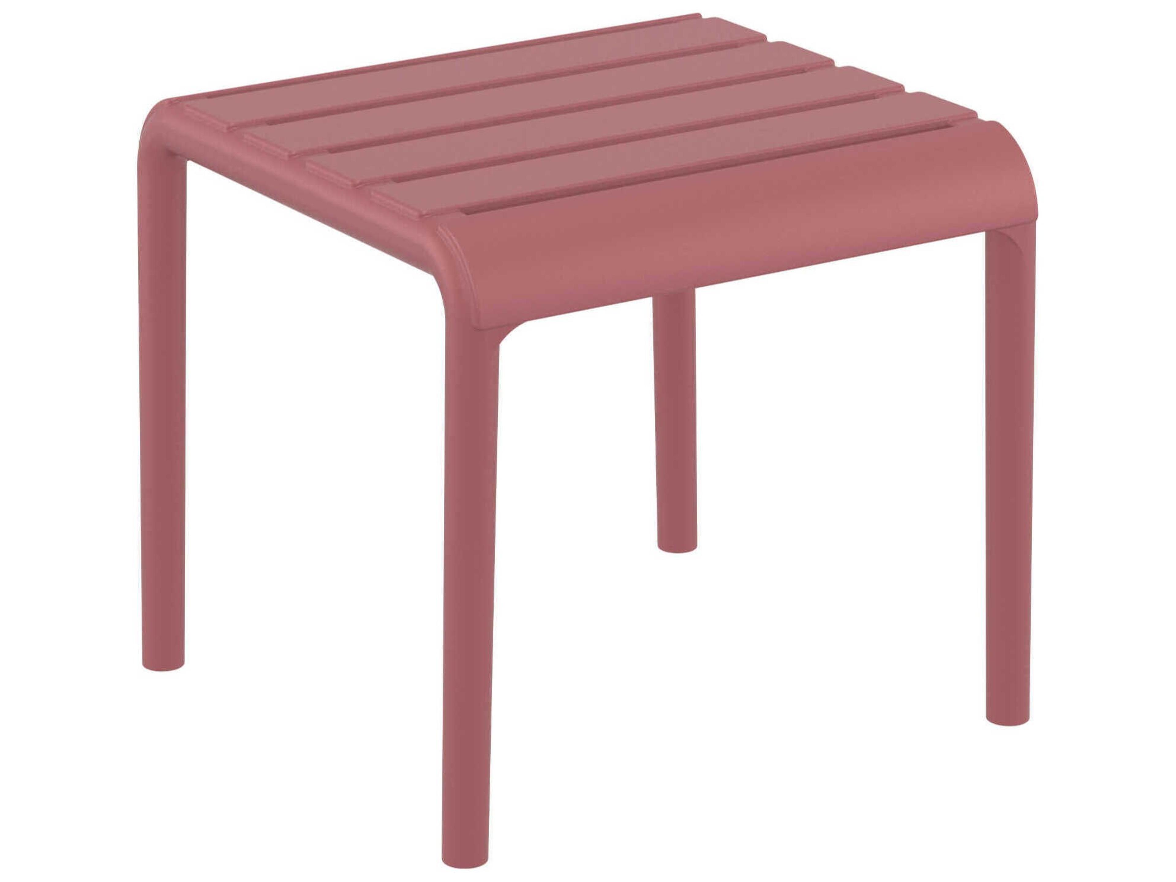 Paris Marsala Polypropylene Square End Table