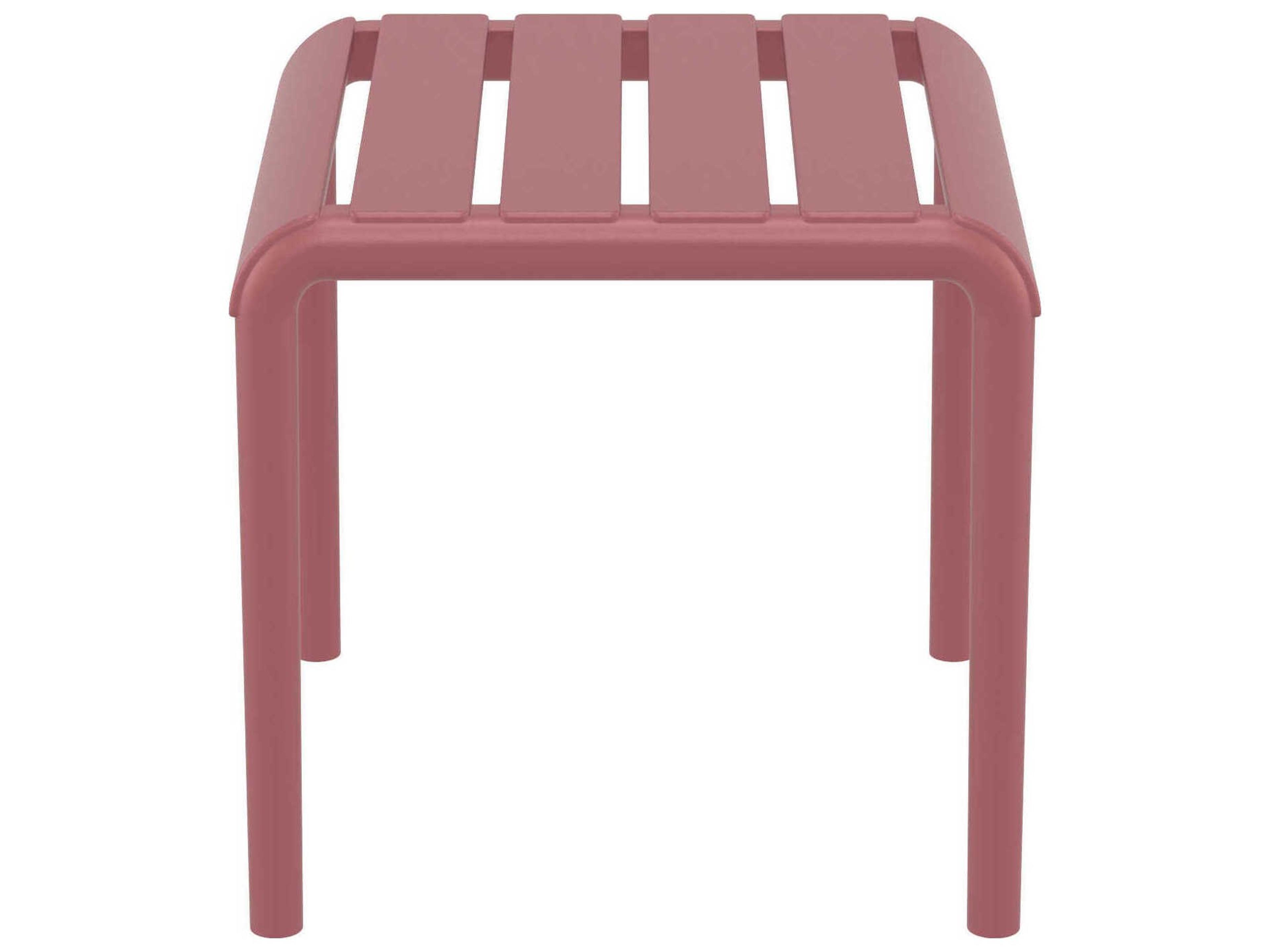 Compamia Paris Marsala Polypropylene Square End Table