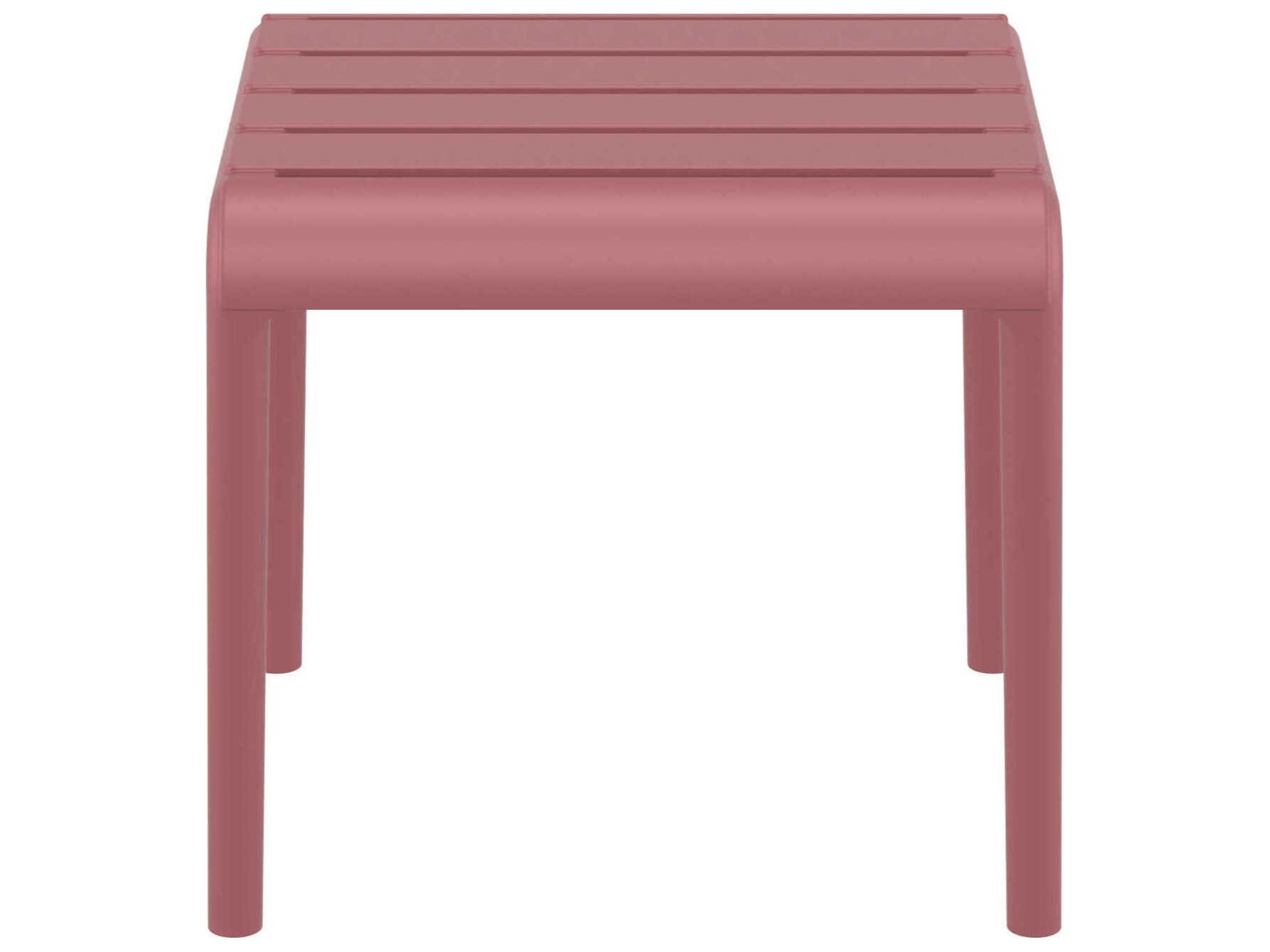 Compamia Paris Marsala Polypropylene Square End Table