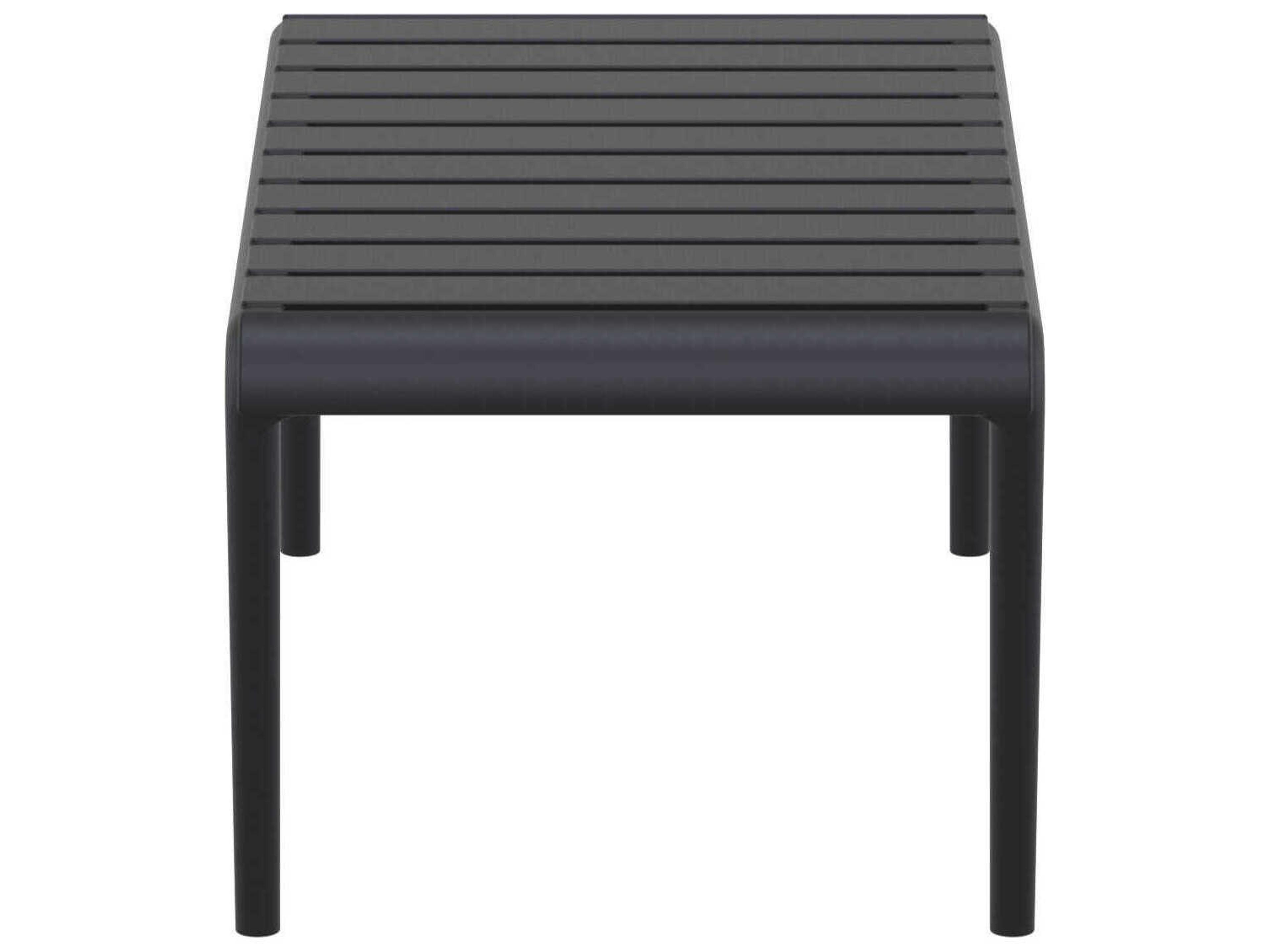 Compamia Paris Black Polypropylene Rectangular Coffee Table