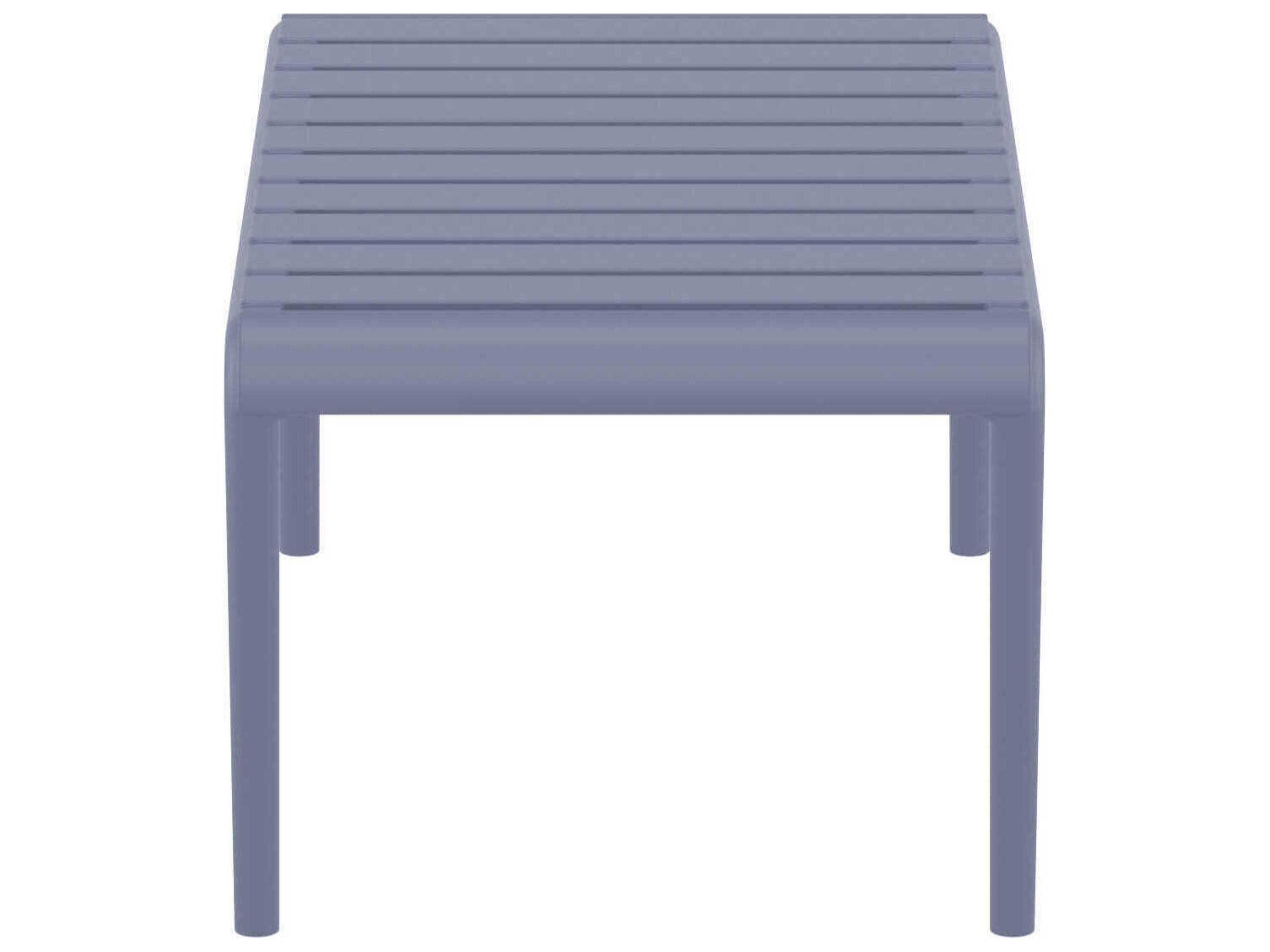 Compamia Paris Dark Gray Polypropylene Rectangular Coffee Table