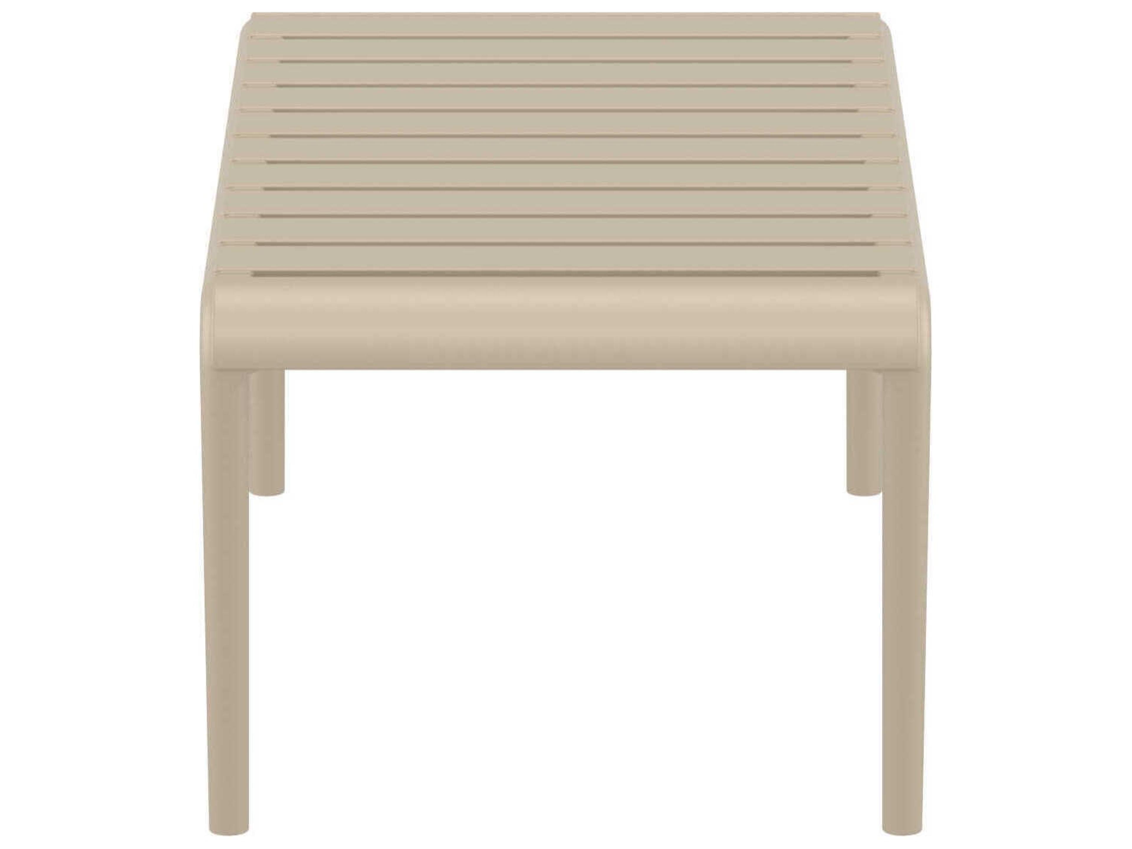 Compamia Paris Taupe Polypropylene Rectangular Coffee Table