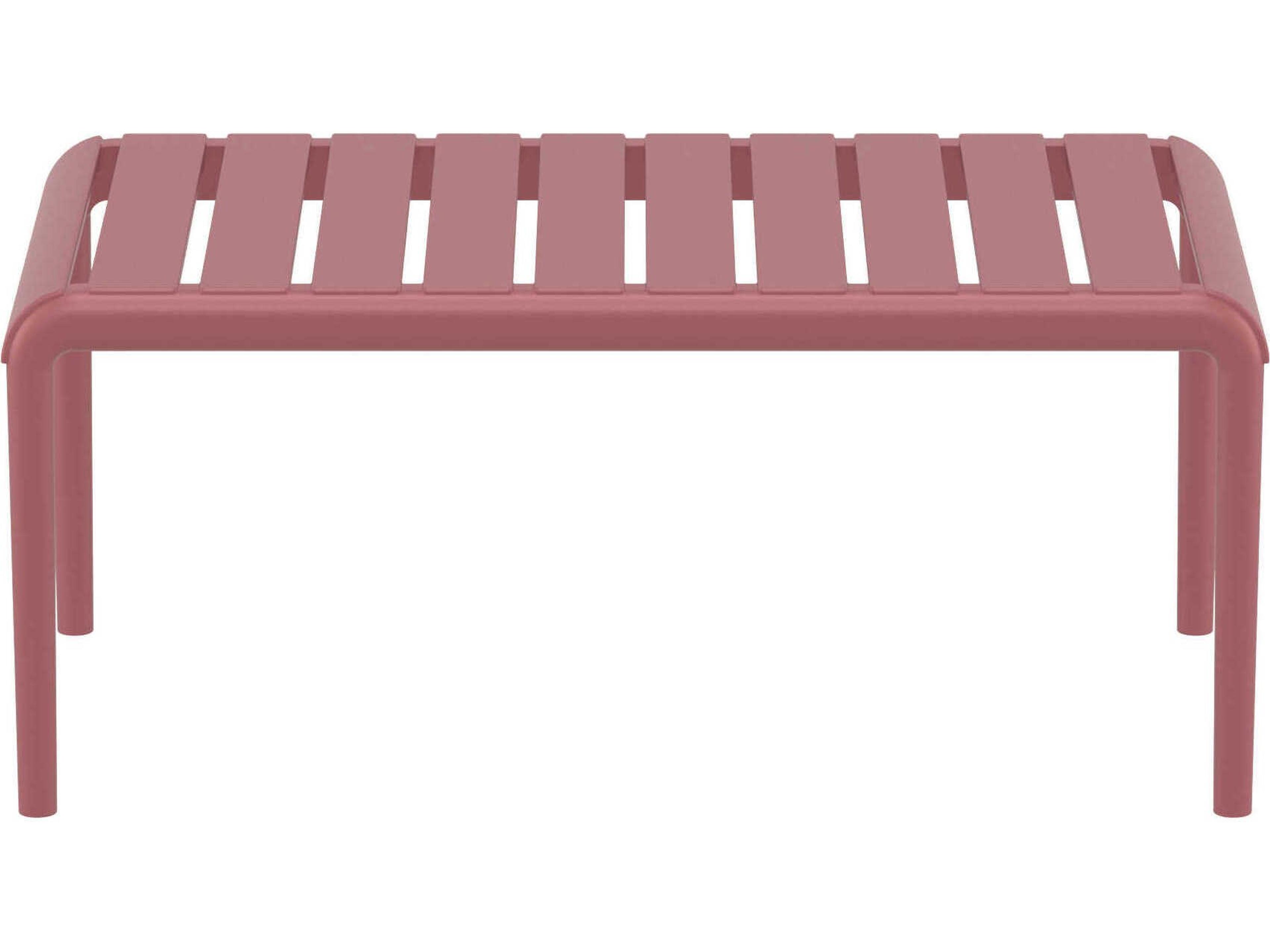 Compamia Paris Marsala Polypropylene Rectangular Coffee Table