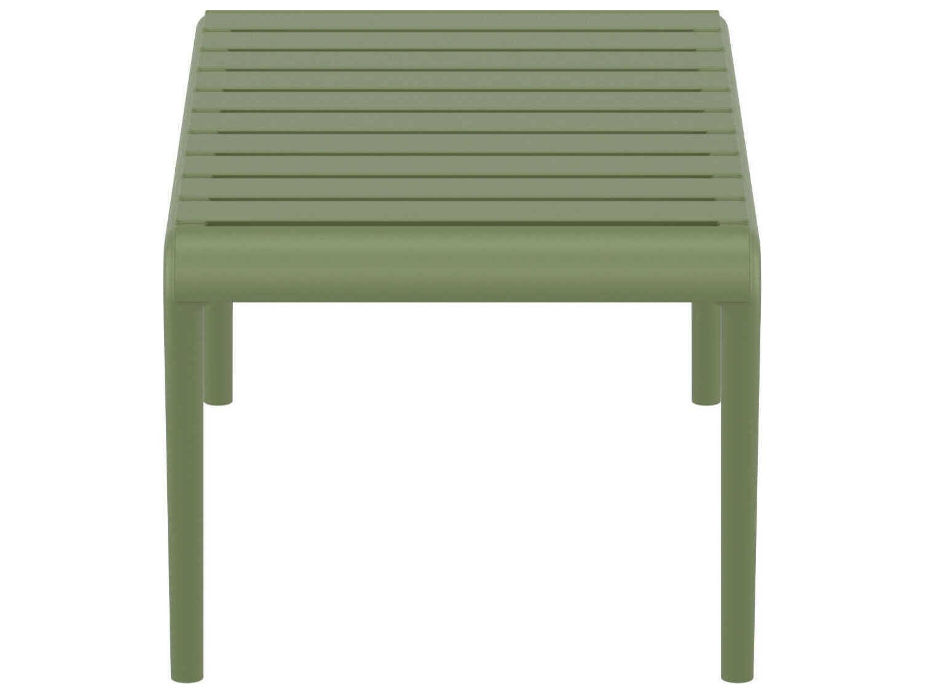 Compamia Paris Olive Green Polypropylene Rectangular Coffee Table