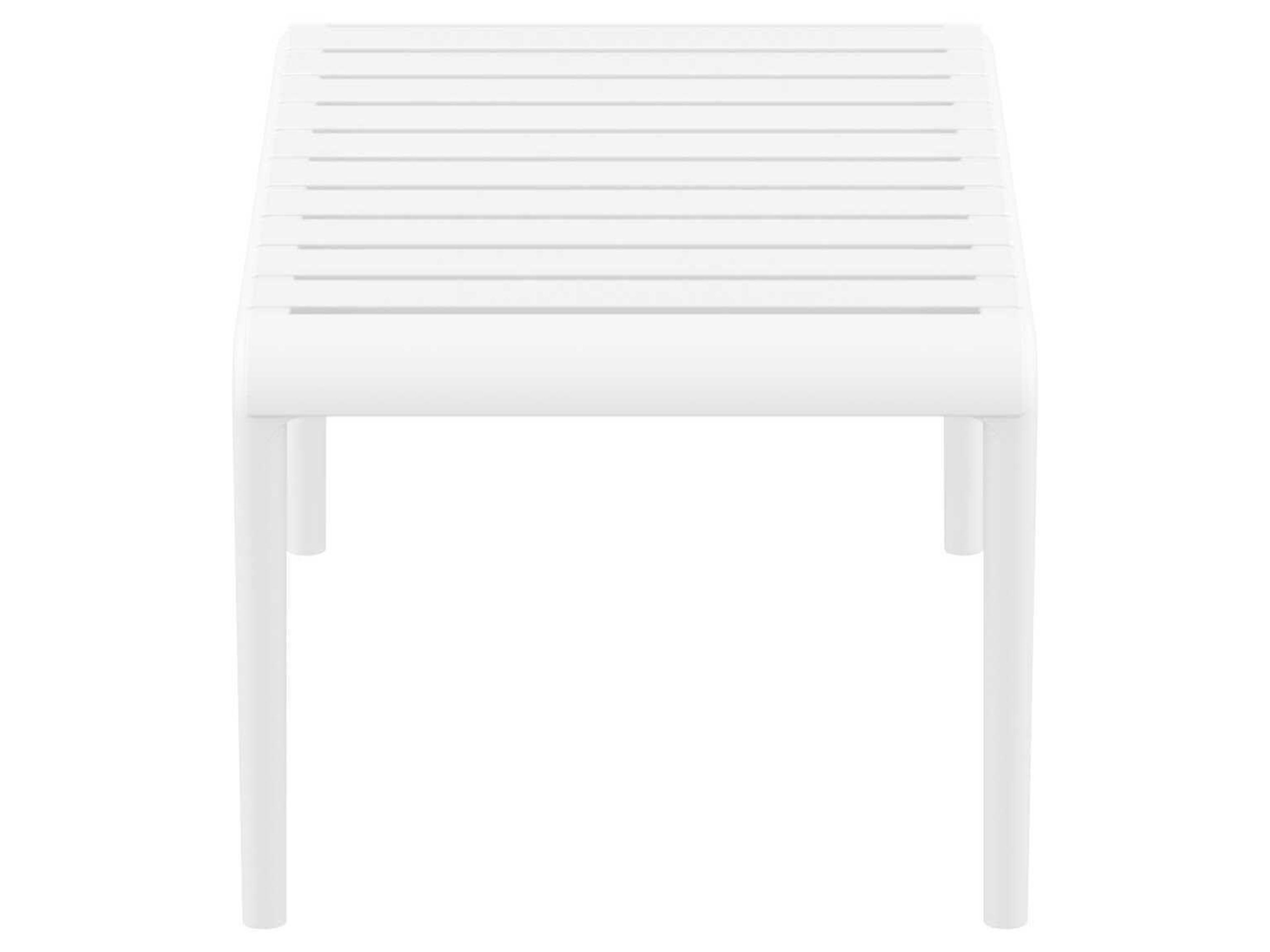 Compamia Paris White Polypropylene Rectangular Coffee Table
